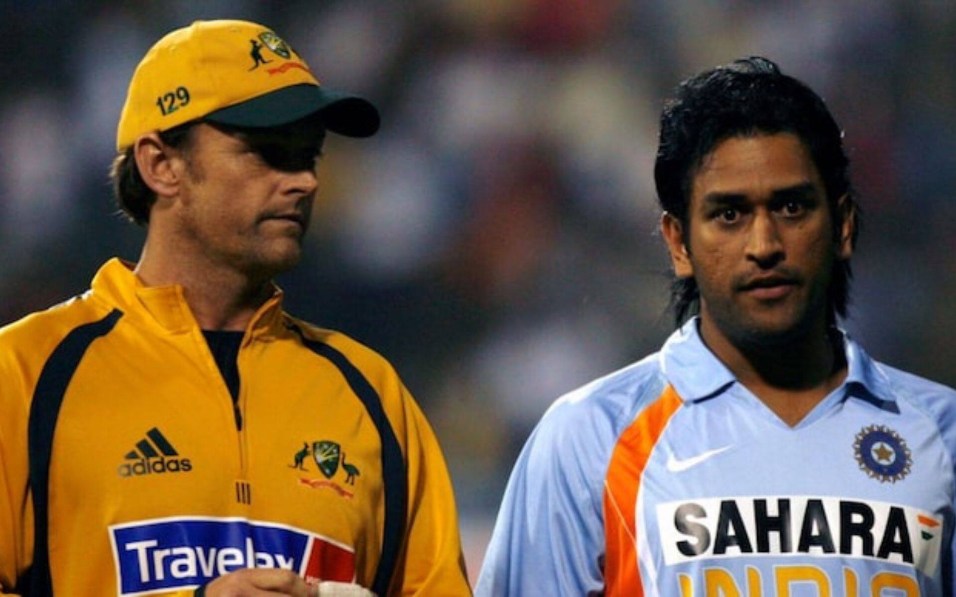 MS Dhoni with Adam Gilchrist during their playing days (X.com)