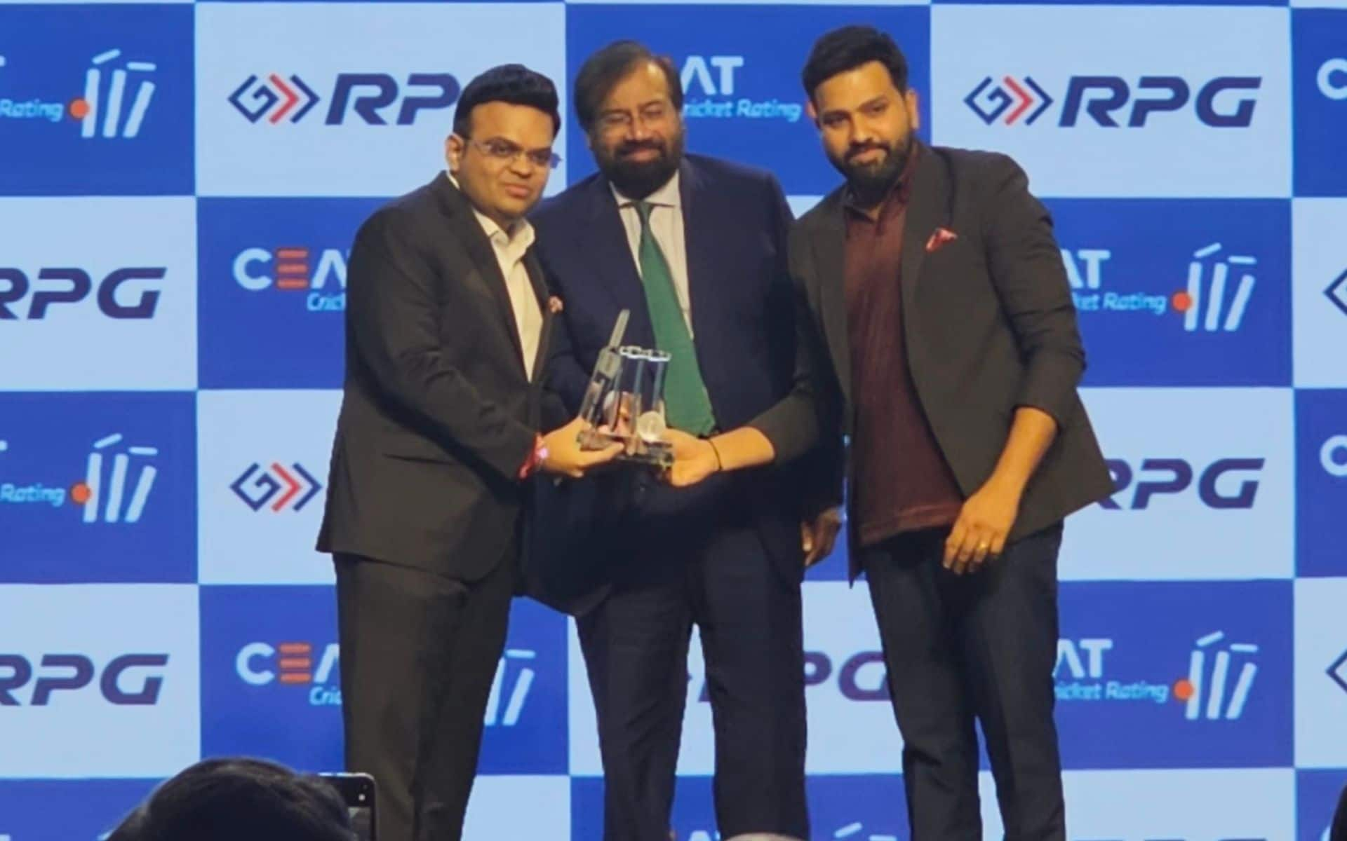 Rohit Sharma Wins CEAT Men’s Cricketer Of The Year Award 2024