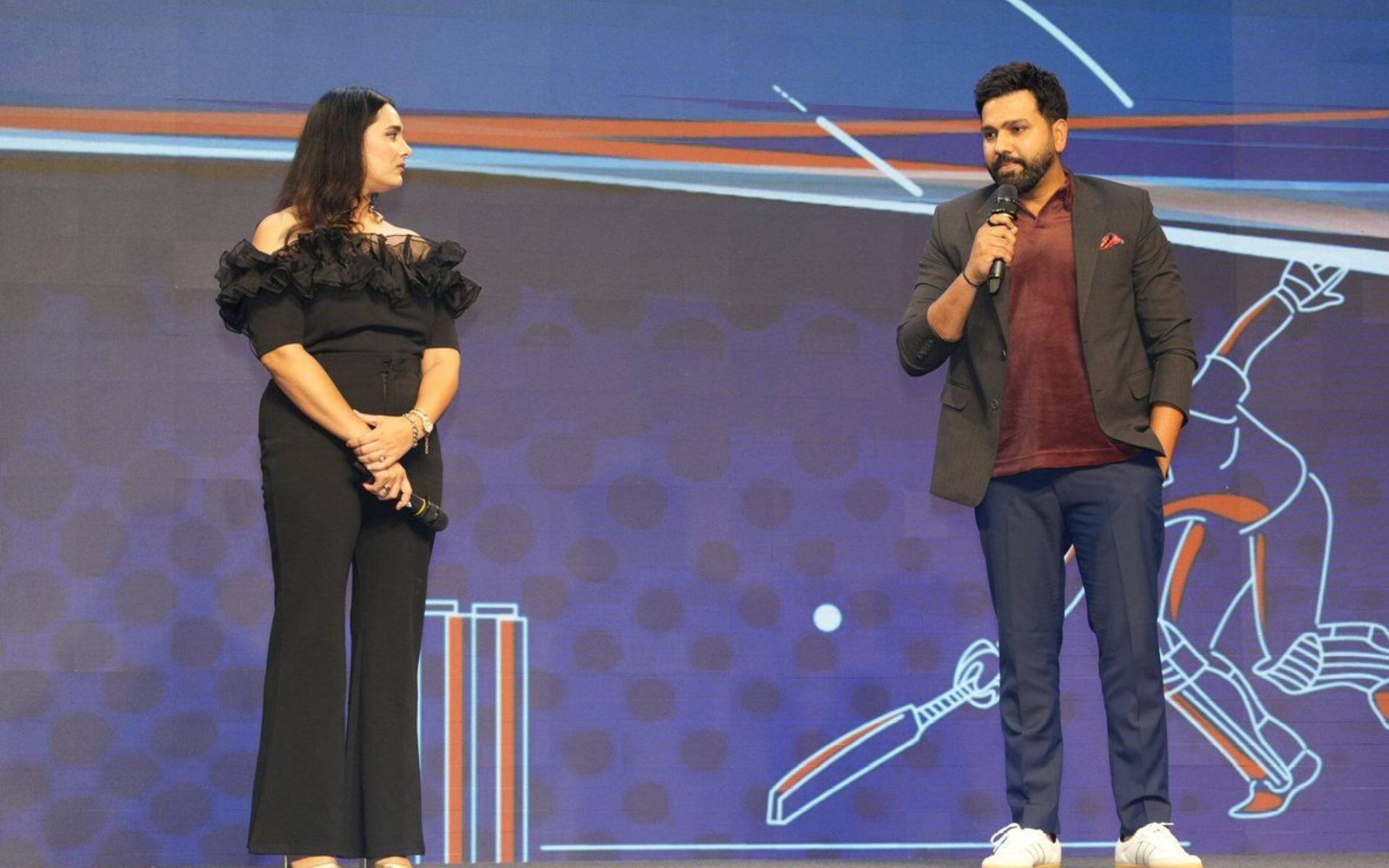 Rohit Sharma during the CEAT Awards [X]