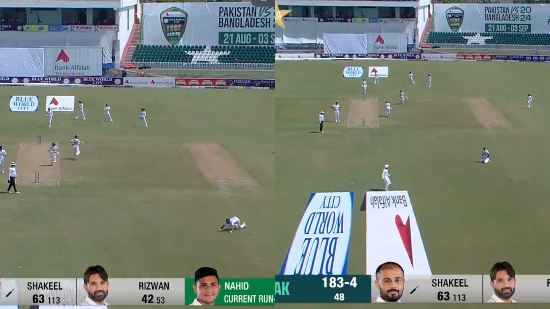 Rizwan and Shakeel stole 4 runs [X]