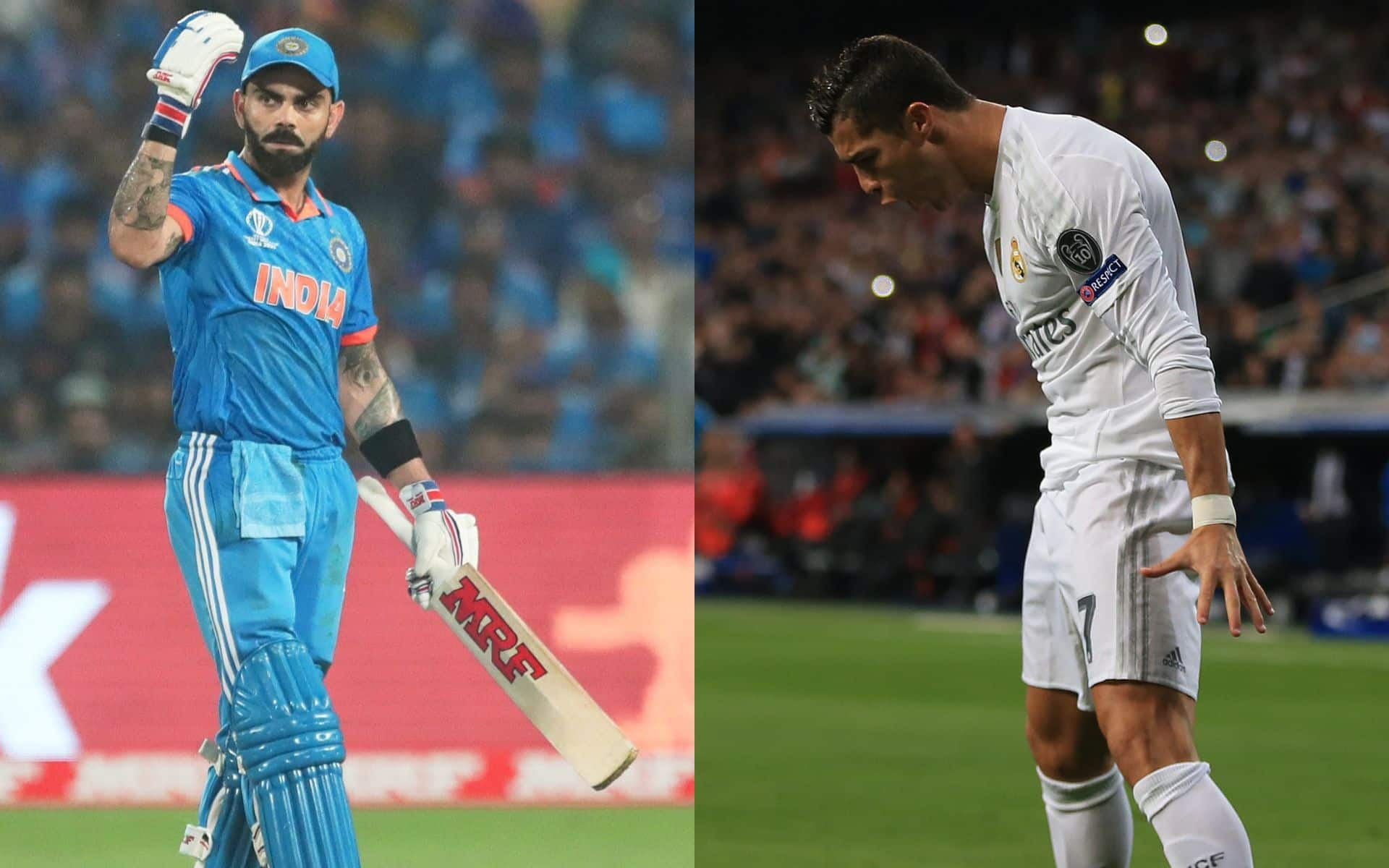 Virat Kohli and Cristiano Ronaldo [X]