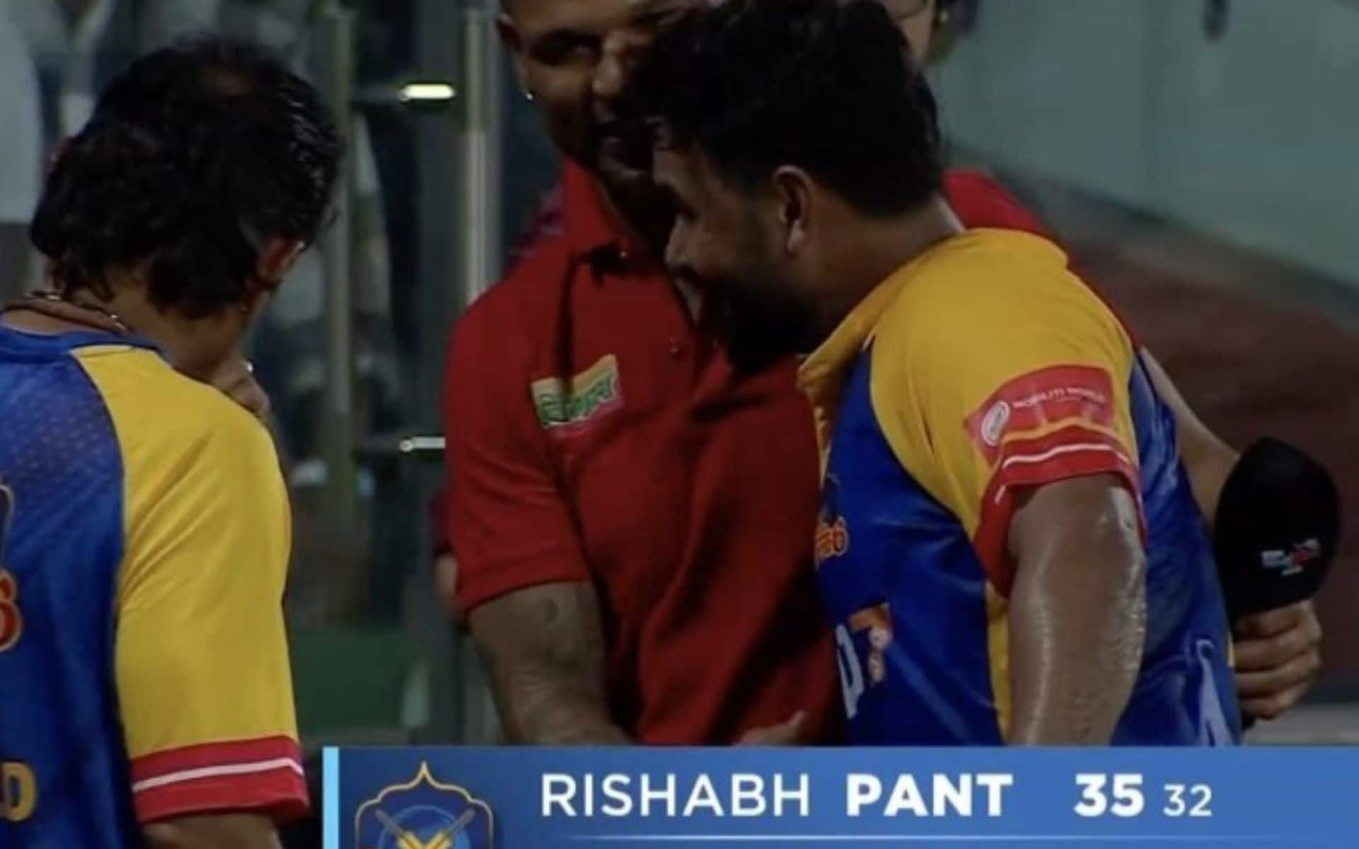 Warm Hug Between Shikhar Dhawan and Rishabh Pant [X.com]