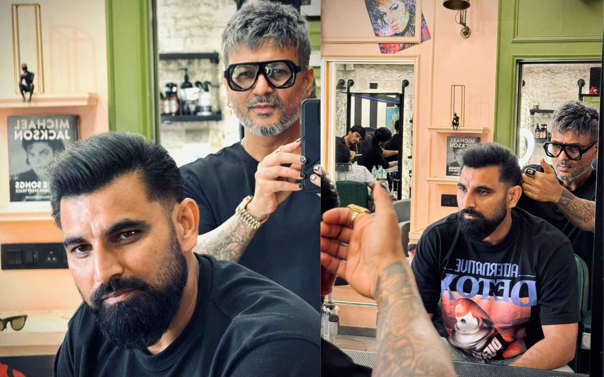 Mohammed Shami's new hairstyle (x)