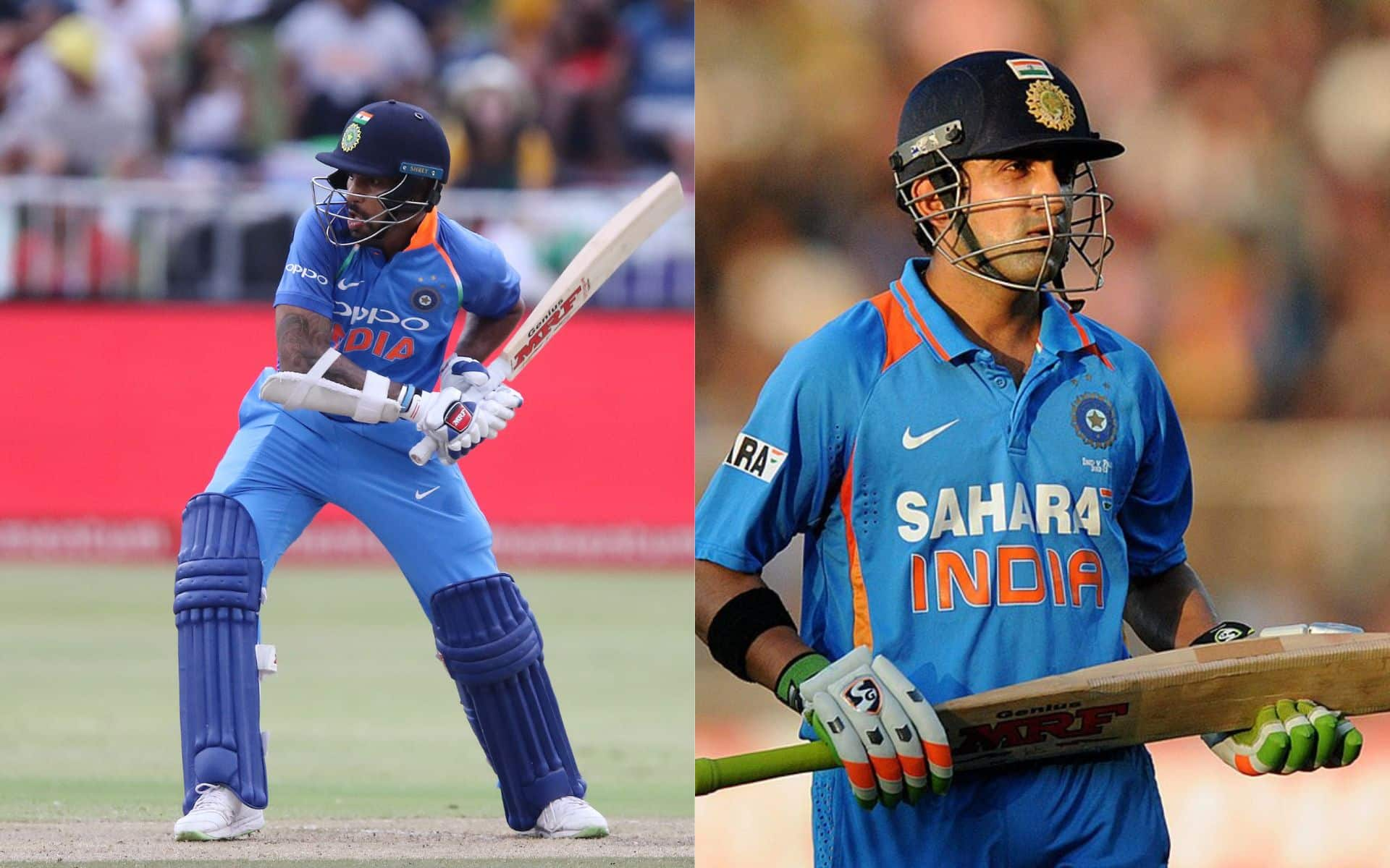 Shikhar Dhawan and Gautam Gambhir [X]