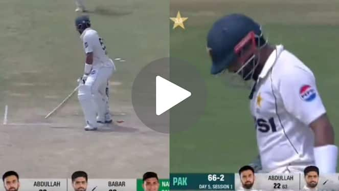 [Watch] Babar Azam Shattered As Rookie Bangladesh Bowler Castles Him In 1st Test