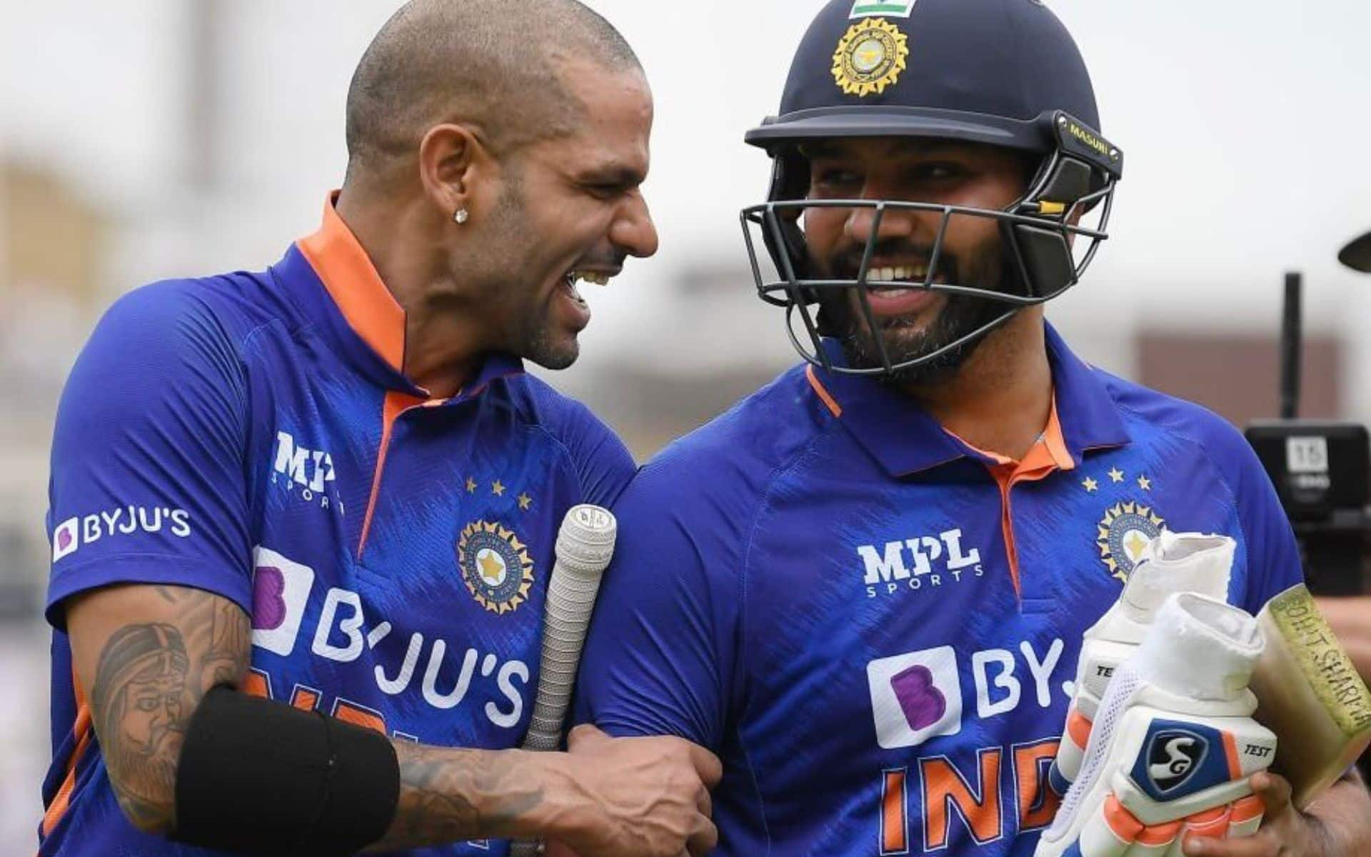 Shikhar Dhawan and Rohit Sharma-(X.com)