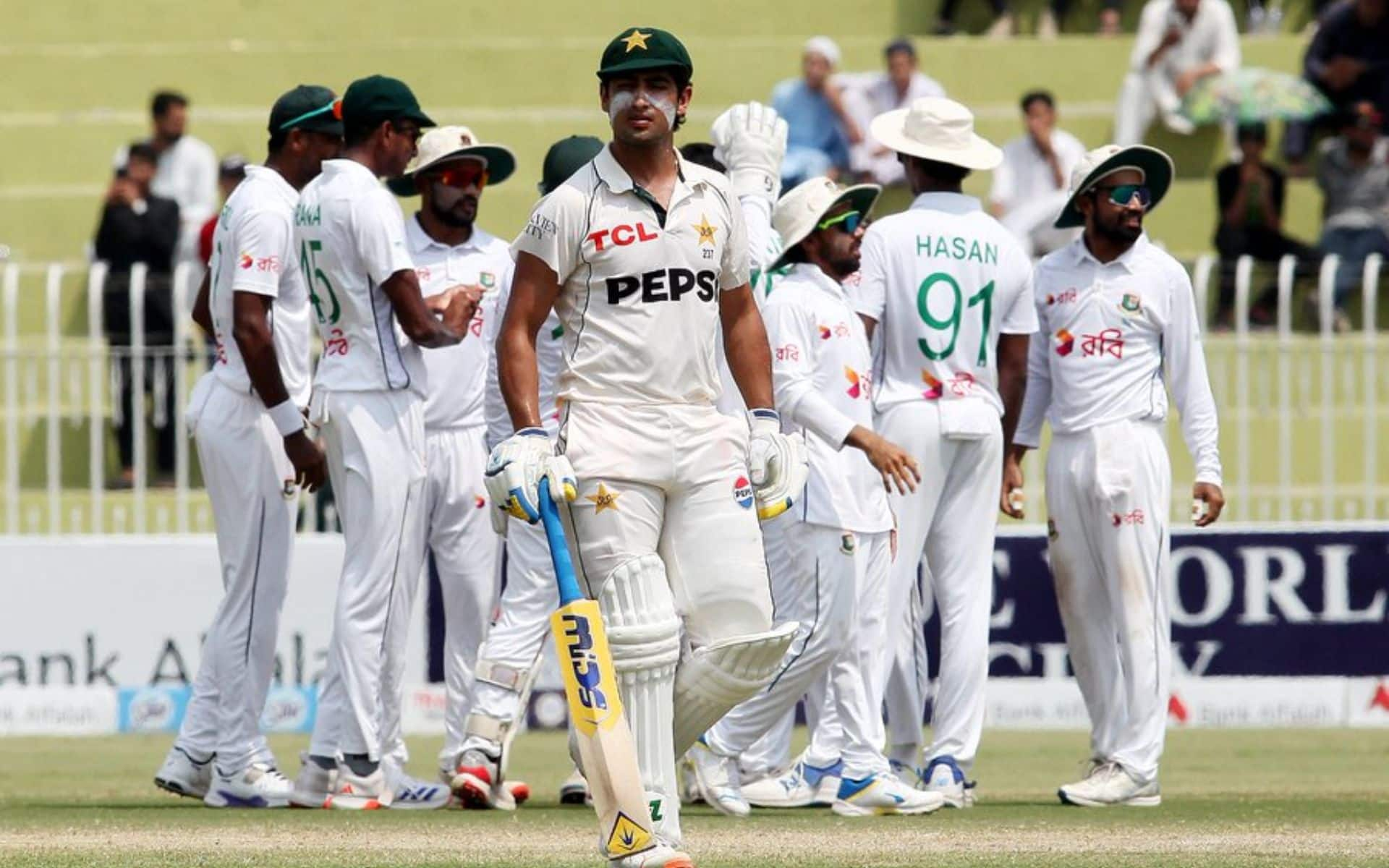 Lowest Innings Total for Pakistan Vs Bangladesh in Men's Tests (X.com)