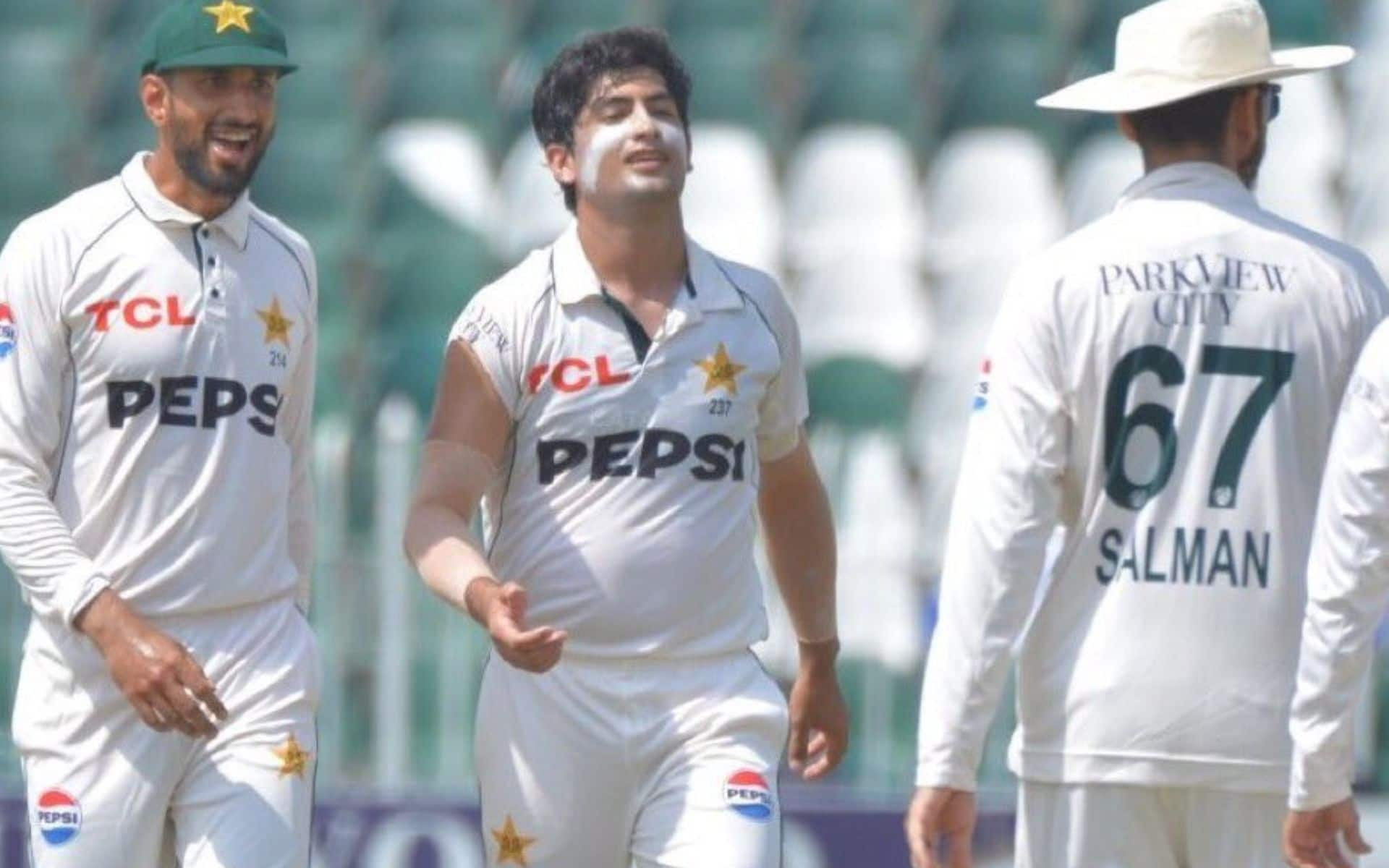 Naseem Shah during PAK vs BAN 1st Test (X.com)