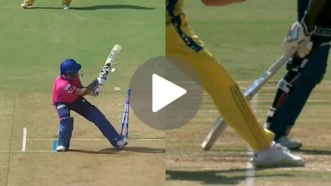 [Watch] RR's IPL Star Dhruv Jurel Survives Clean Bowled On A No Ball To Convert Free Hit Into A Six