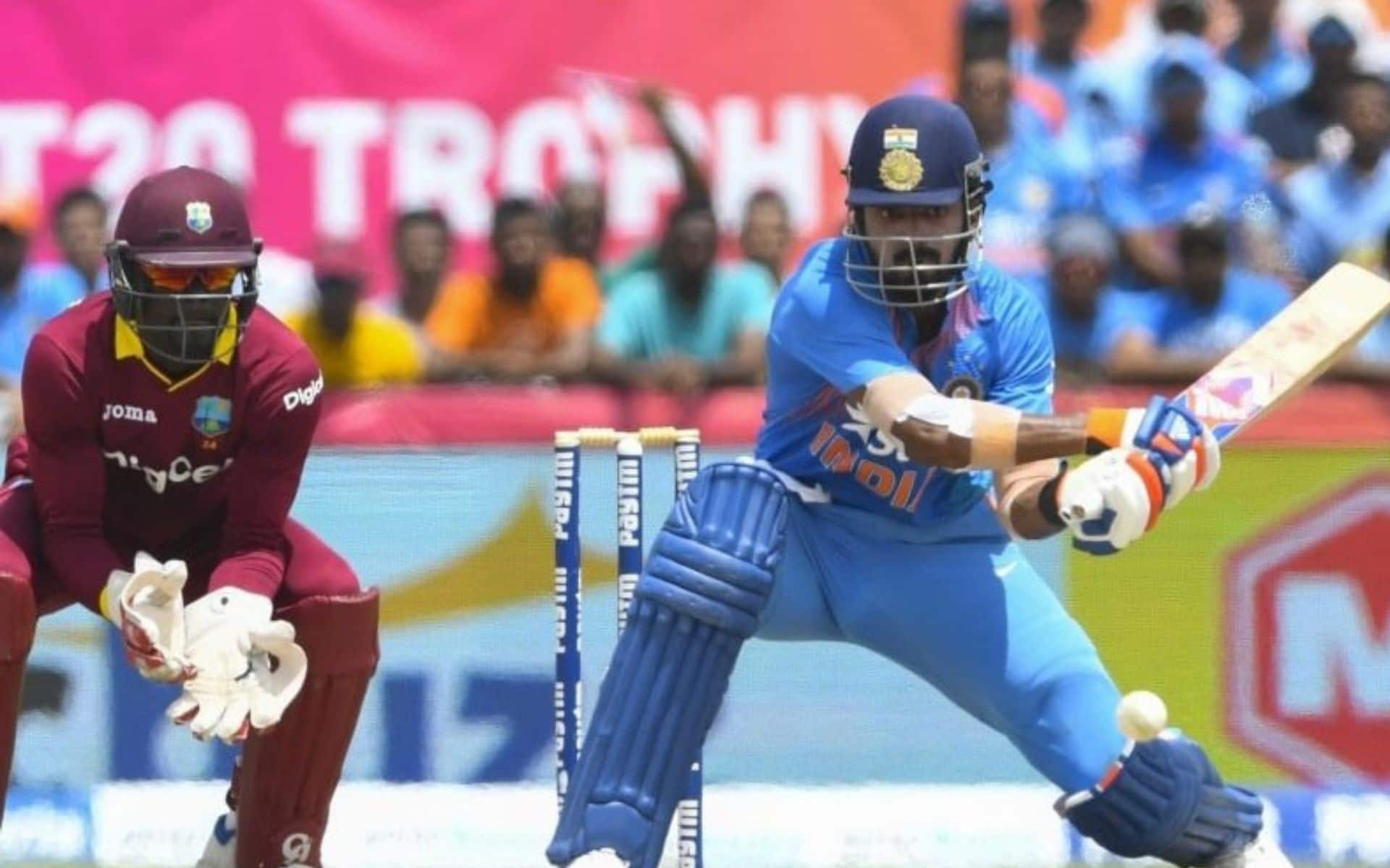 KL Rahul during his knock against West Indies in Lauderhill in 2016 [X]