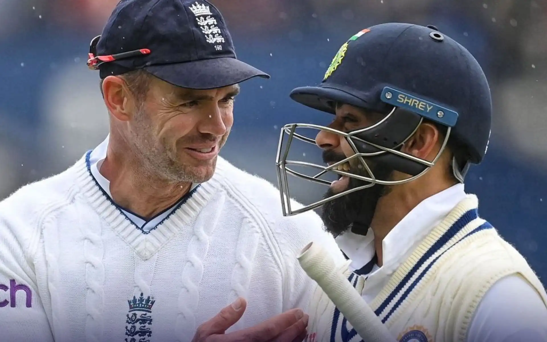 Virat Kohli with James Anderson (X.com)