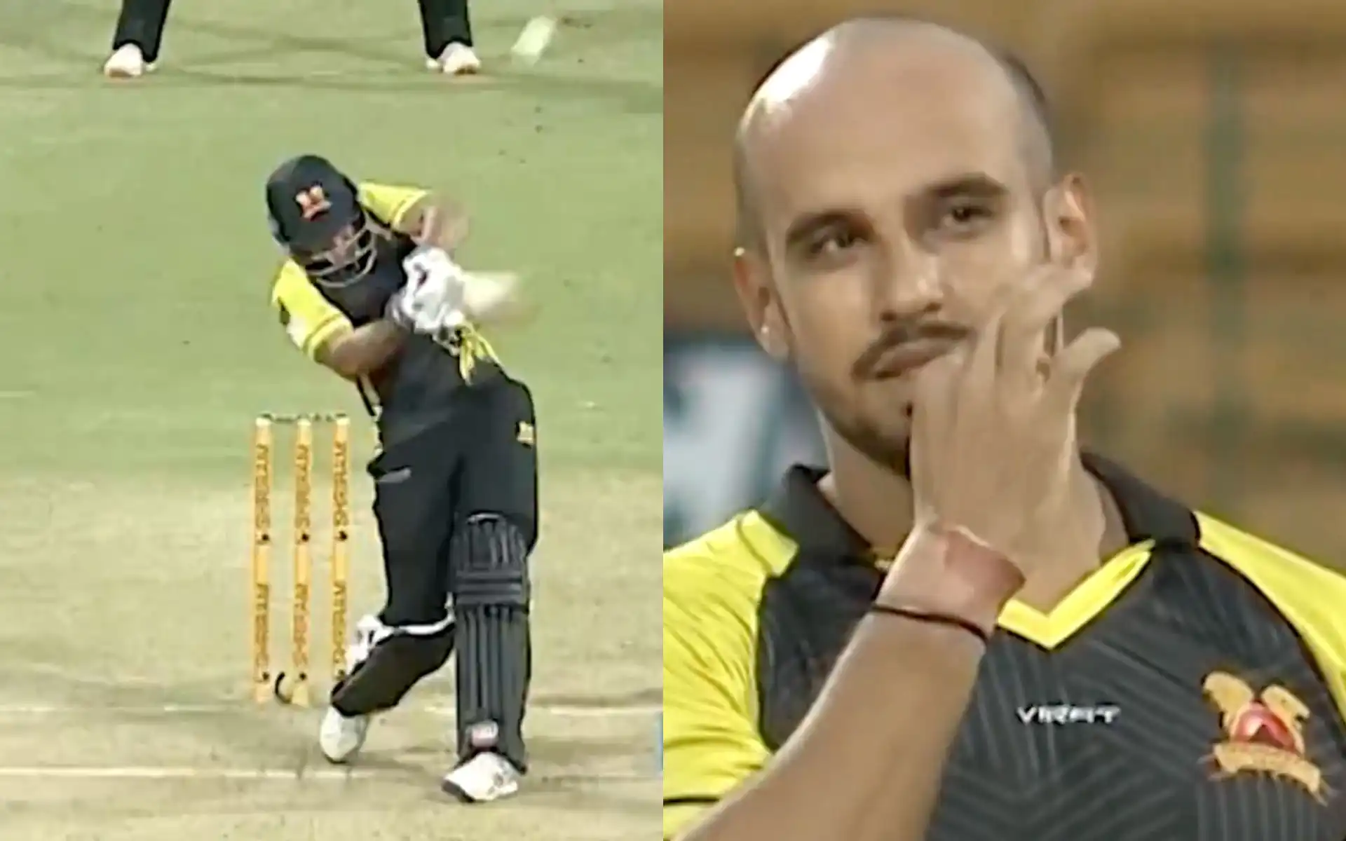 Abhinav Manohar's six in Maharaja Trophy 2024 (X.com)