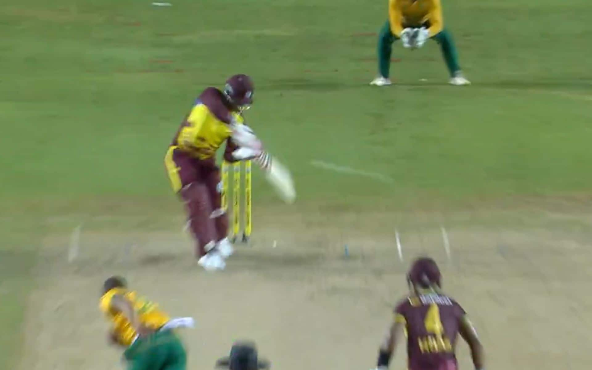  Shimron Hetmyer against South Africa in the 3rd T20I [X.com]