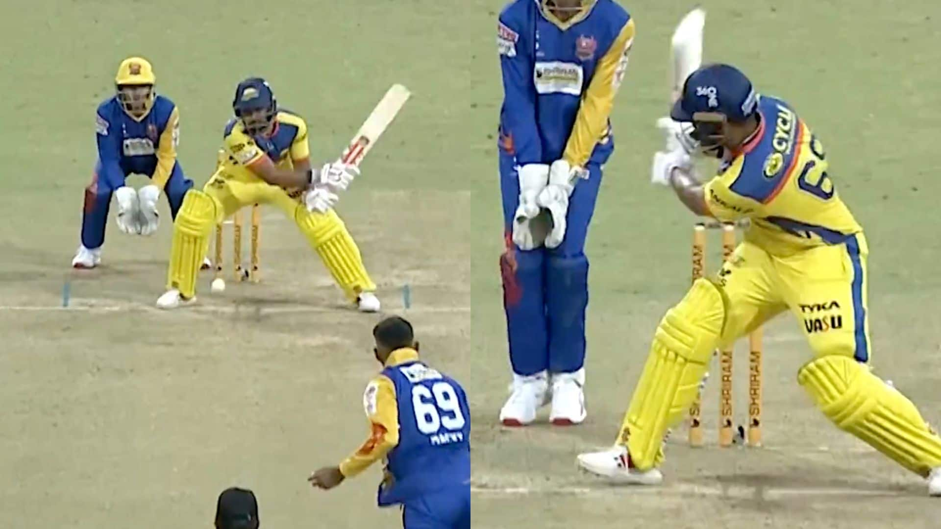 Karun Nair's phenomenal shot [X]