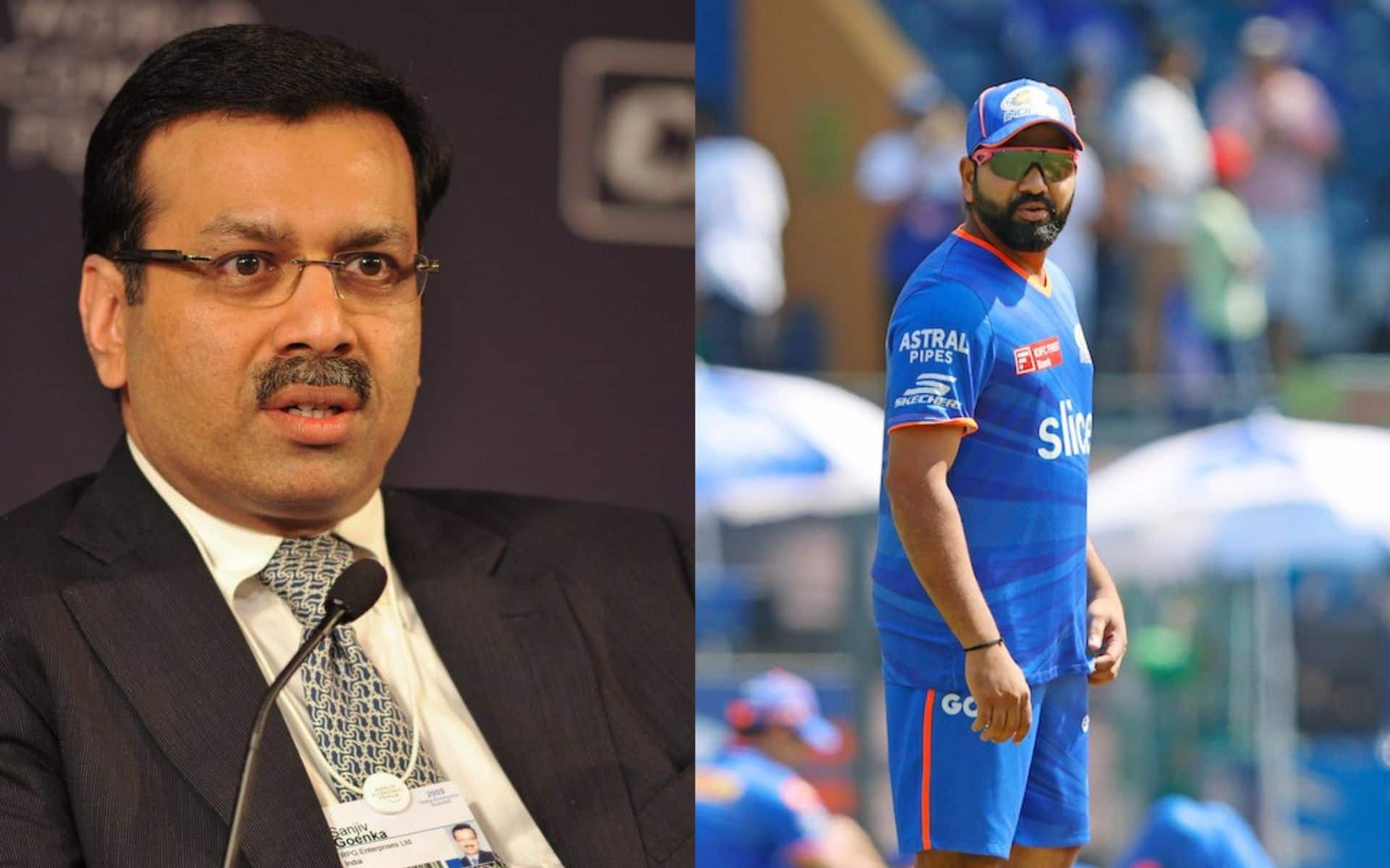 Sanjiv Goenka and Rohit Sharma [X]