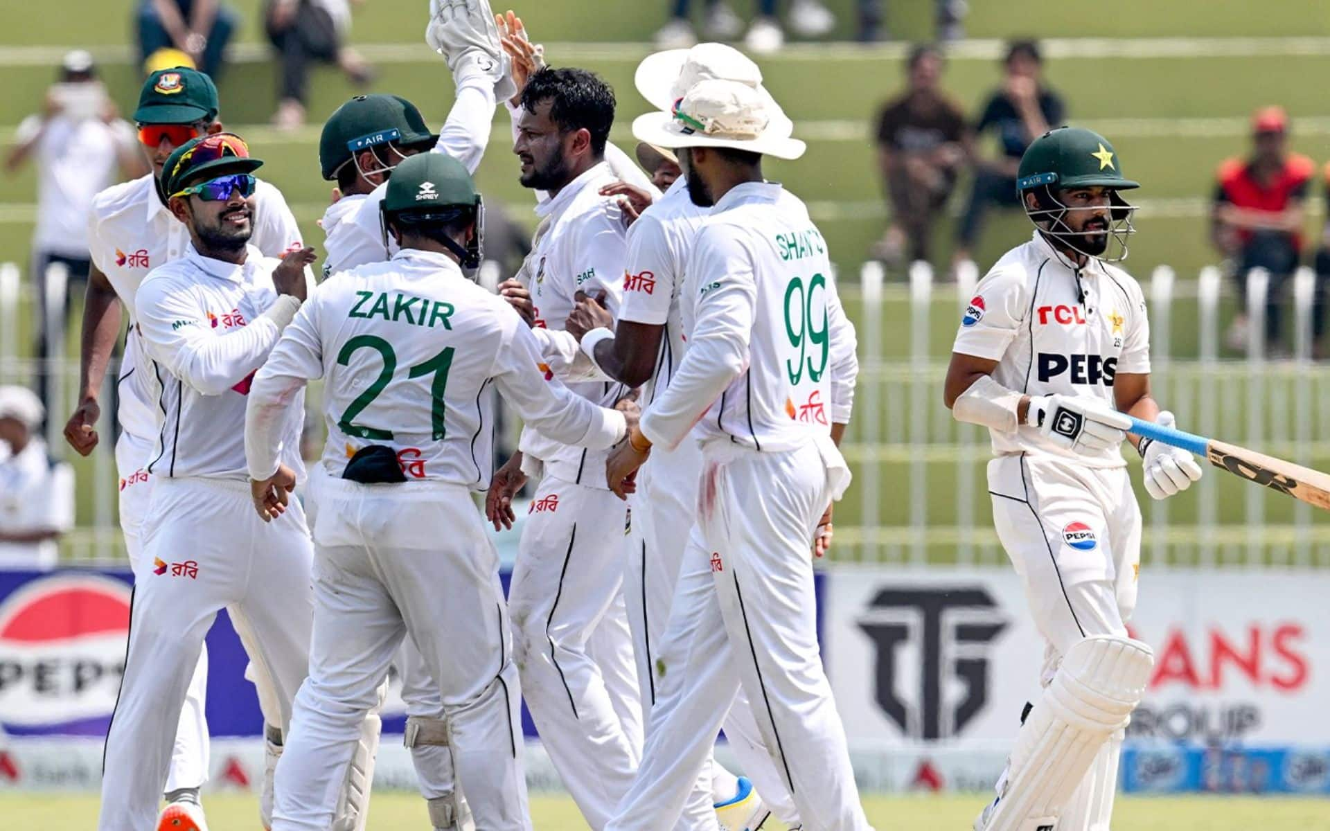 Bangladesh defeated Pakistan in first test (X)