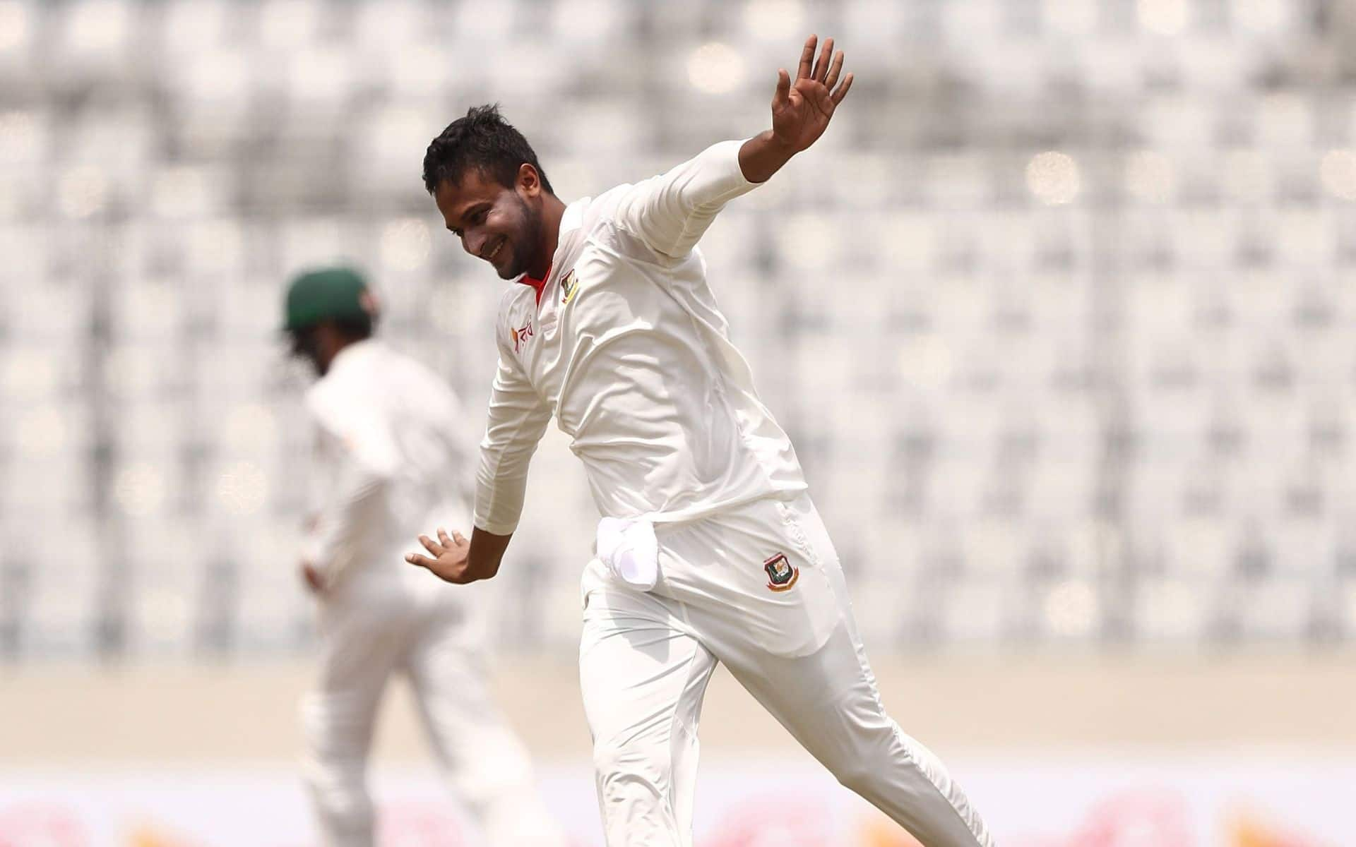 Shakib Al Hasan picked up 10 wickets when Bangladesh won their first Test vs Australia [X]