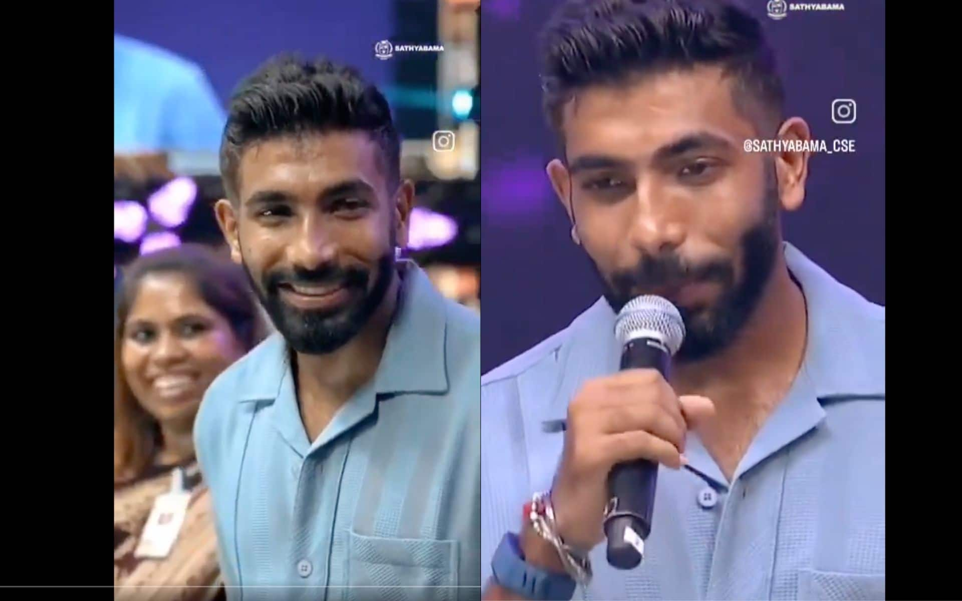 Jasprit Bumrah in an event in Chennai (X)