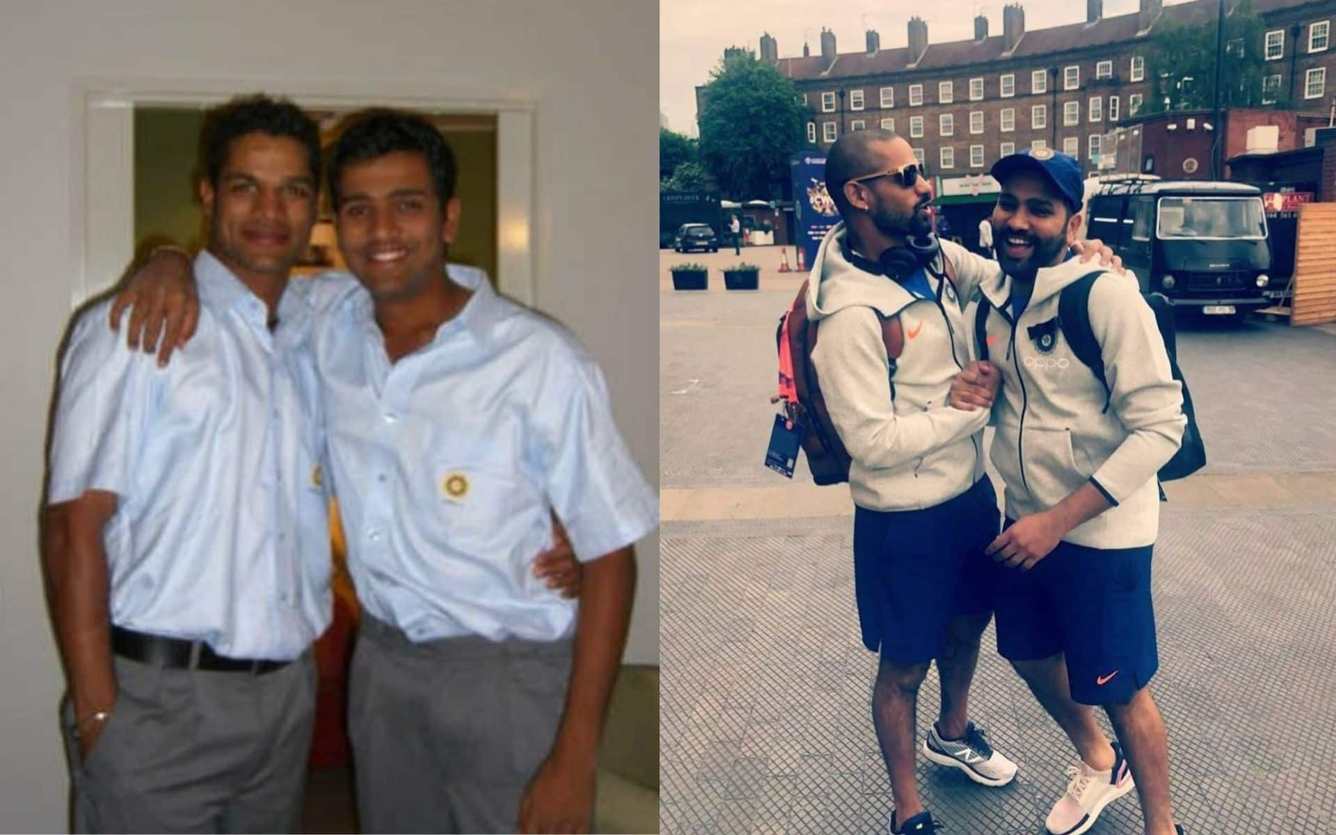 Some old snaps of Rohit Sharma and Shikhar Dhawan (X.com)