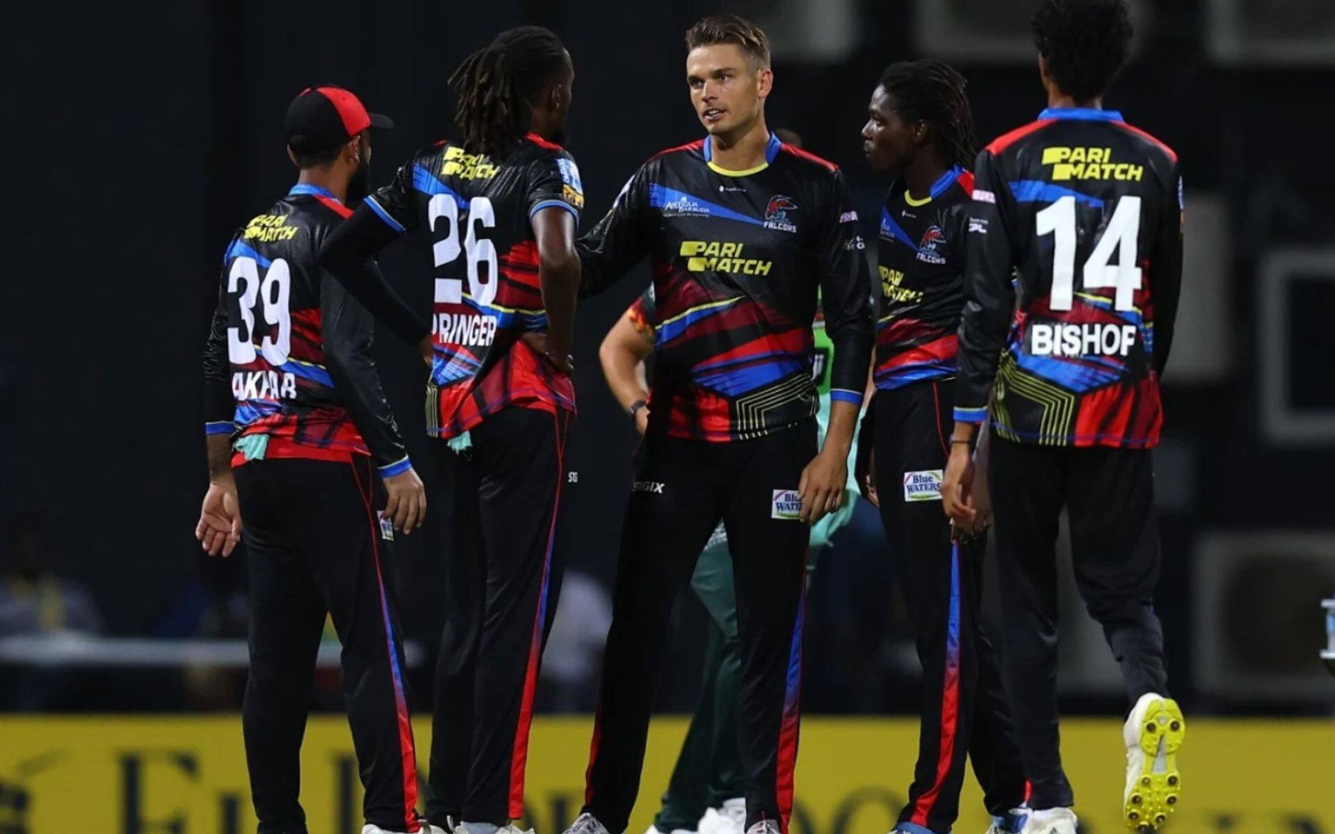 Antigua and Barbuda Falcons players during CPL 2024 (x.com)