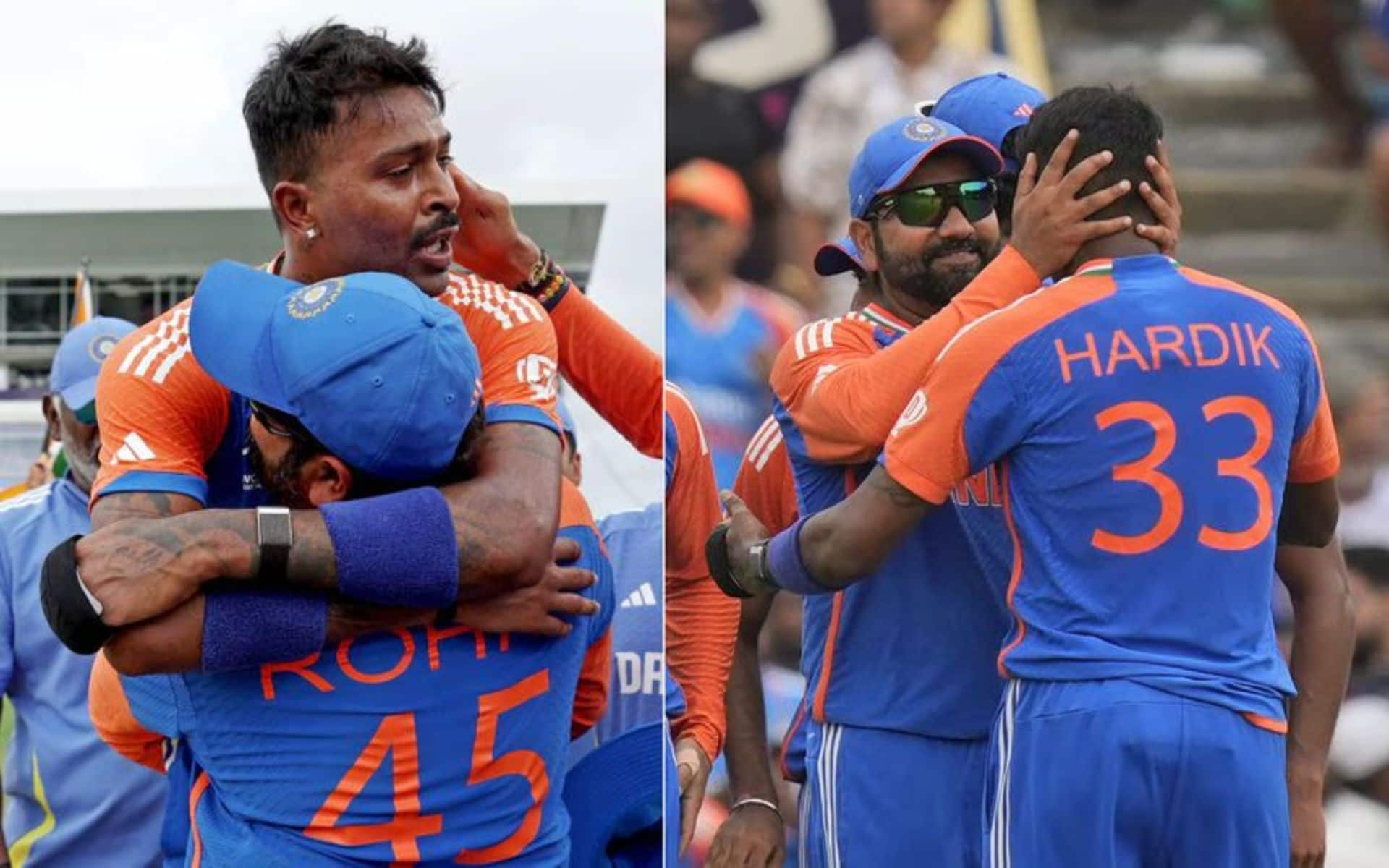 Hardik Pandya and Rohit Sharma dissolved grudges for the sake on T20 WC Trophy (X.com)