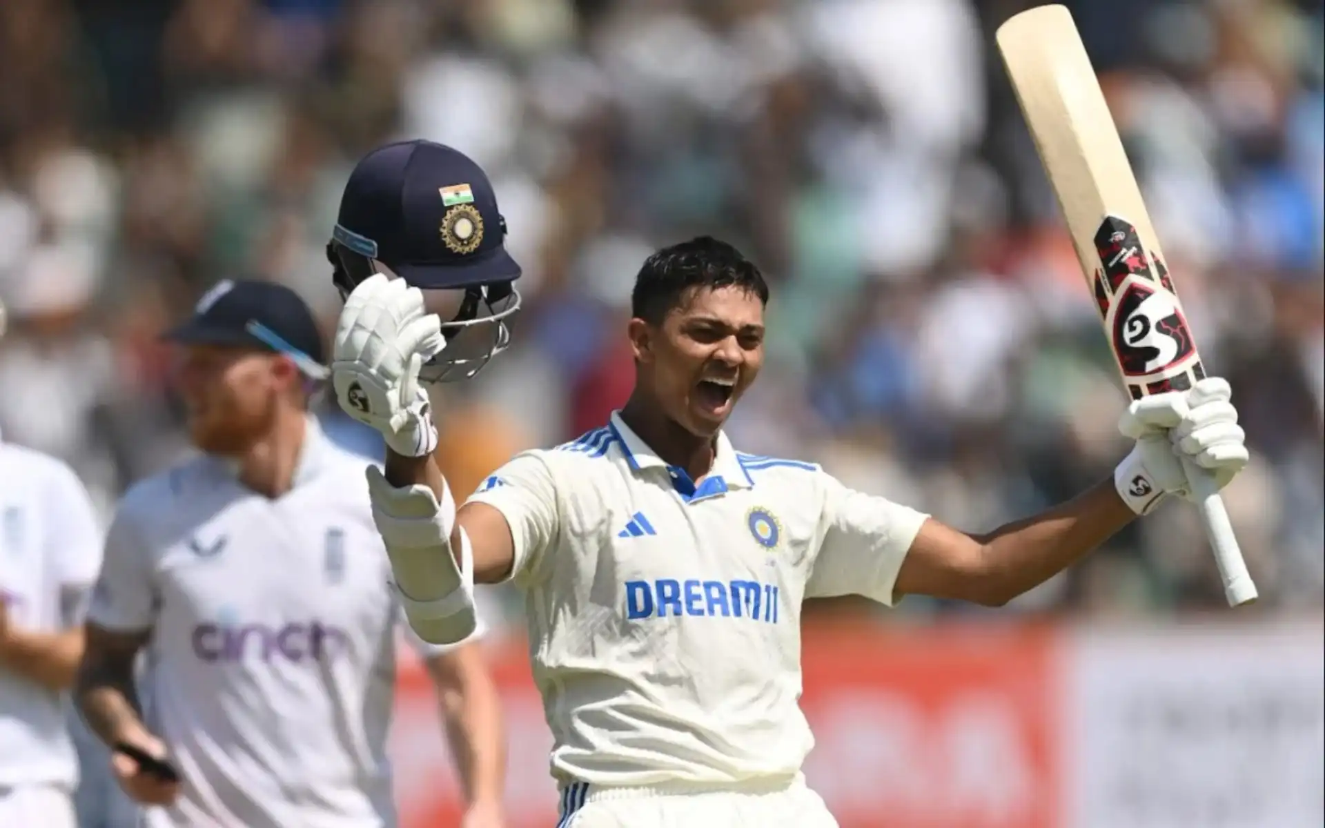 Yashasvi Jaiswal celebrating his century against England (x.com)