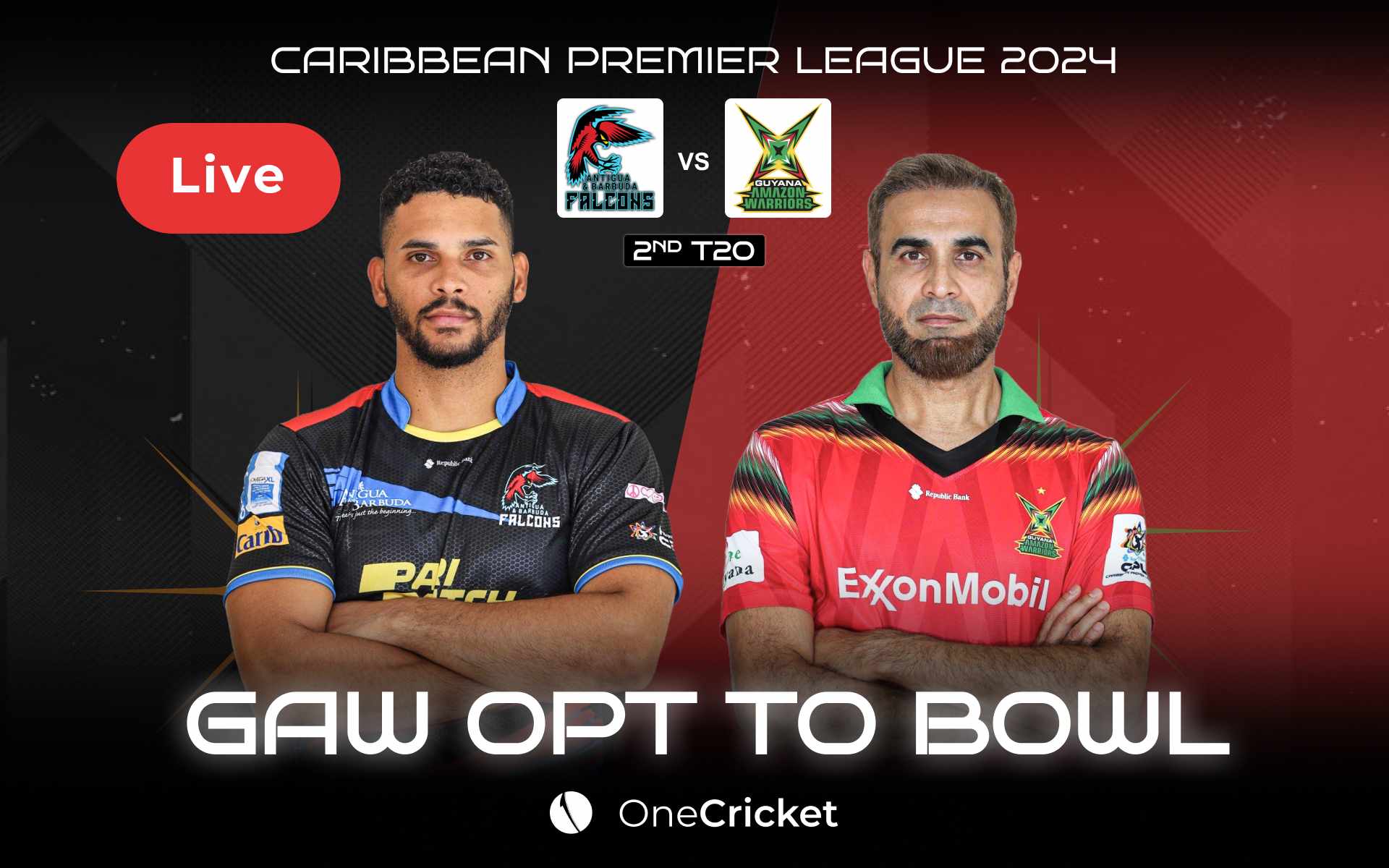 CPL 2024, ABF vs GAW, Match 2 Live Score: Match Updates, Highlights and Live Streaming