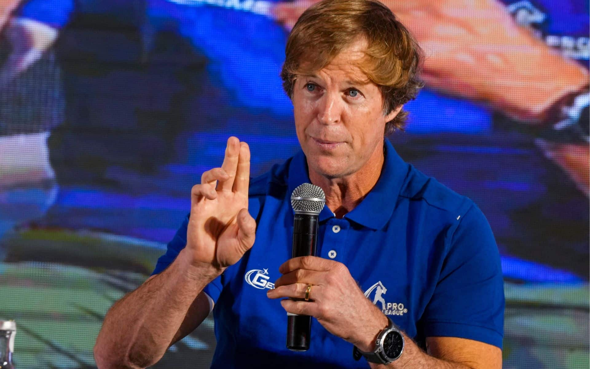 Jonty Rhodes during an event (X.com)