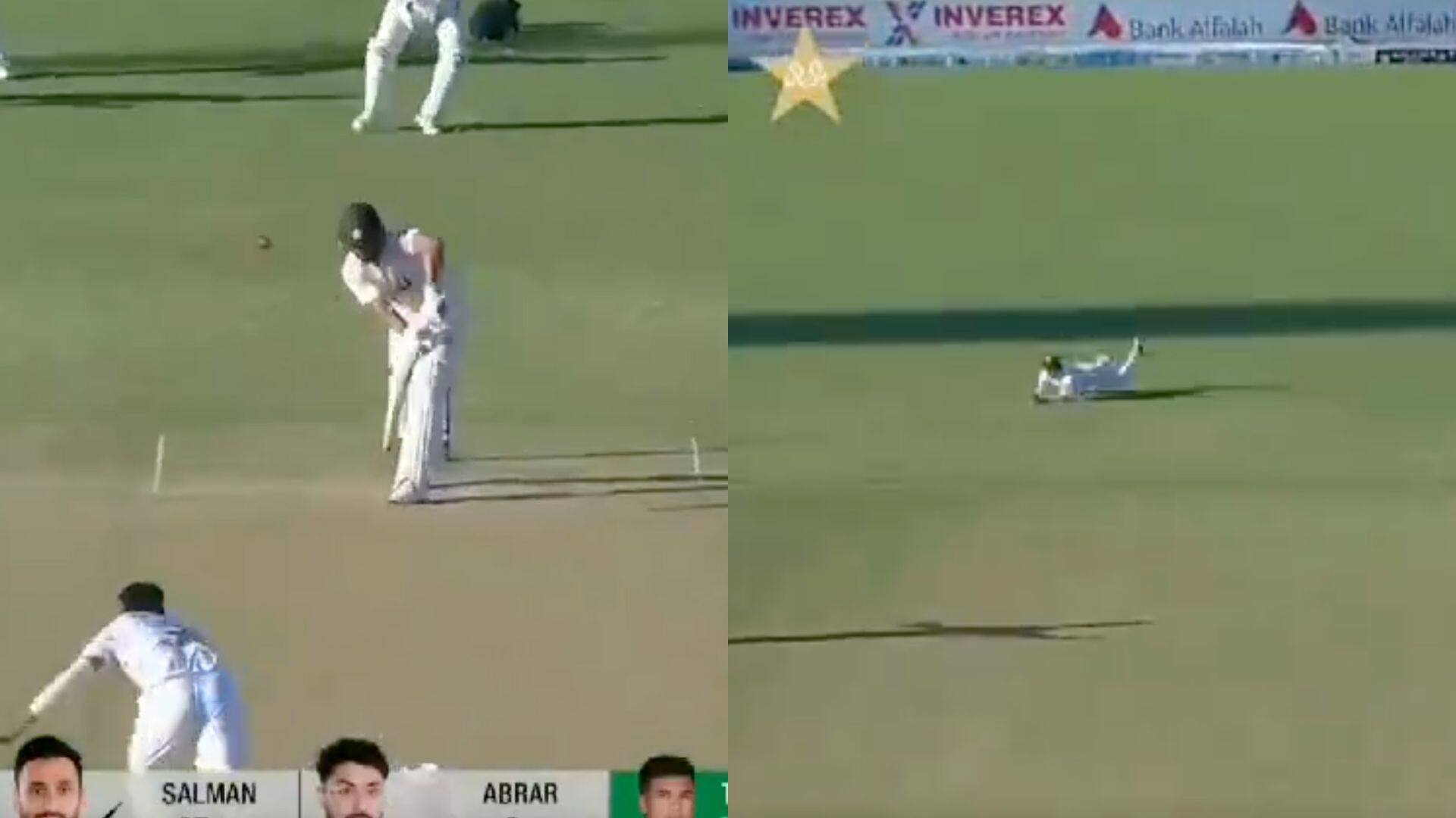 Agha Salman survived despite edging the ball [X]