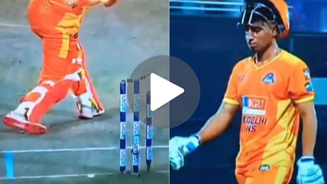 [Watch] Former MI Star Hrithik Shokeen’s DPL 2024 Struggles Continue As IPL 2025 Auction Looms