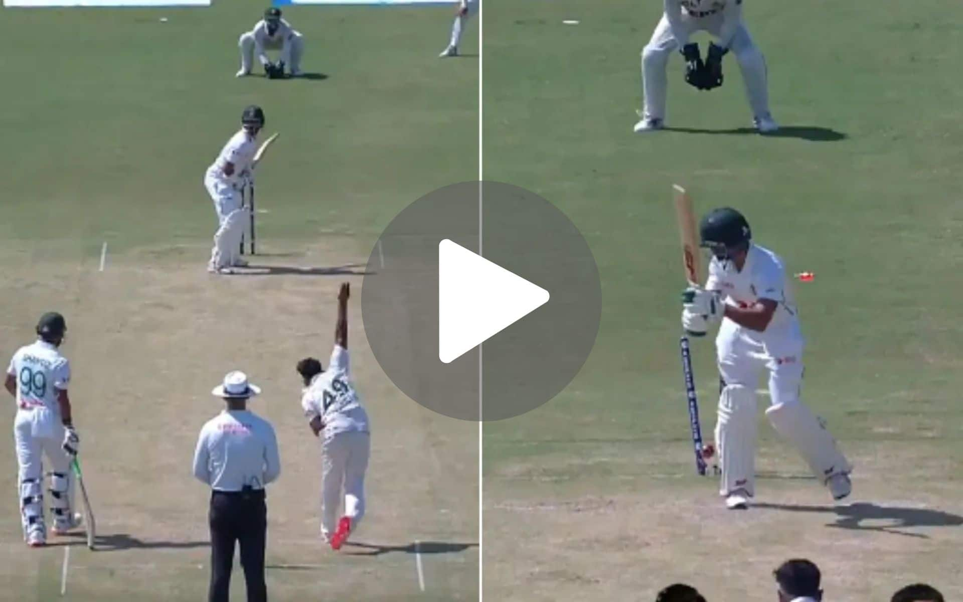 [Watch] Khurram Shahzad's Vicious In-Swinger Destroys Shadman Islam's Stumps