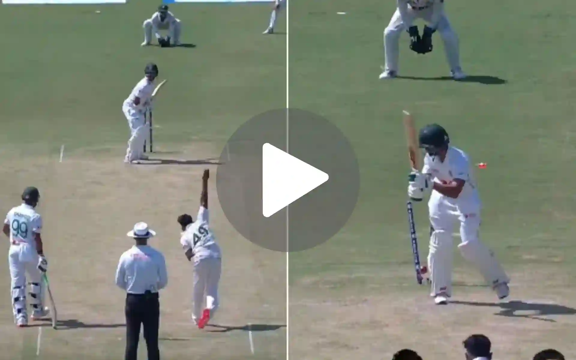 [Watch] Khurram Shahzad's Vicious In-Swinger Destroys Shadman Islam's Stumps