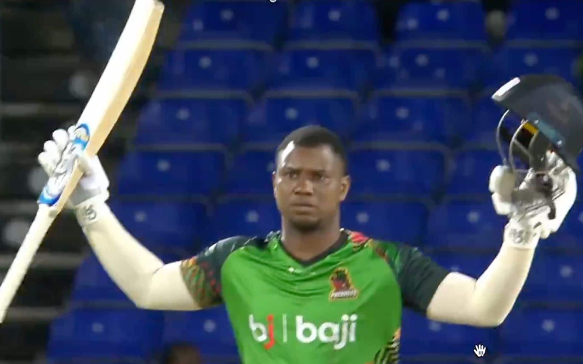 [Watch] Evin Lewis Destroys St Lucia Kings To Score The First 100 Of