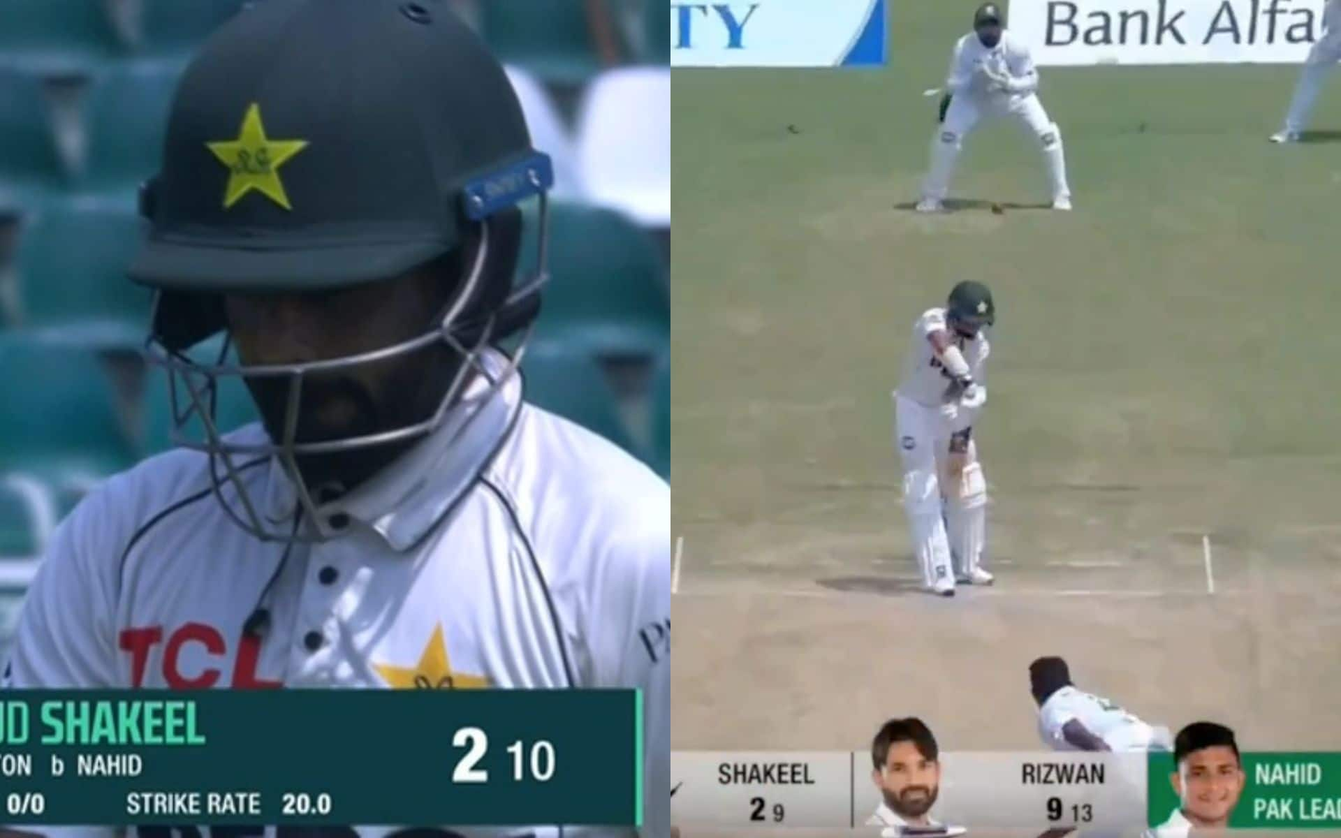 Nahid Rana scalped crucial wicket of Saud Shakeel (X)