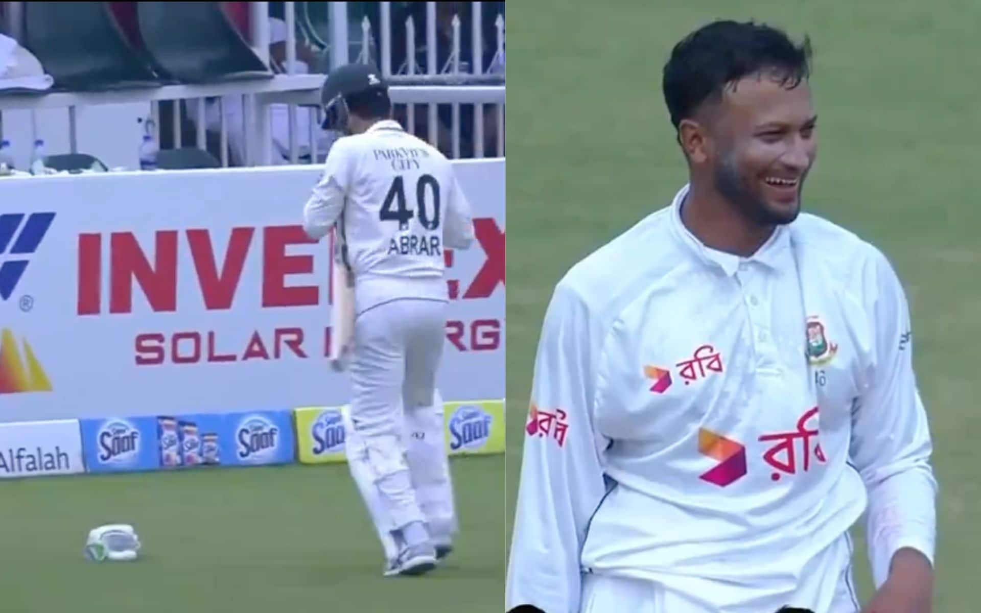 Shakib Al Hasan And Abrar Ahmed- (X.com)