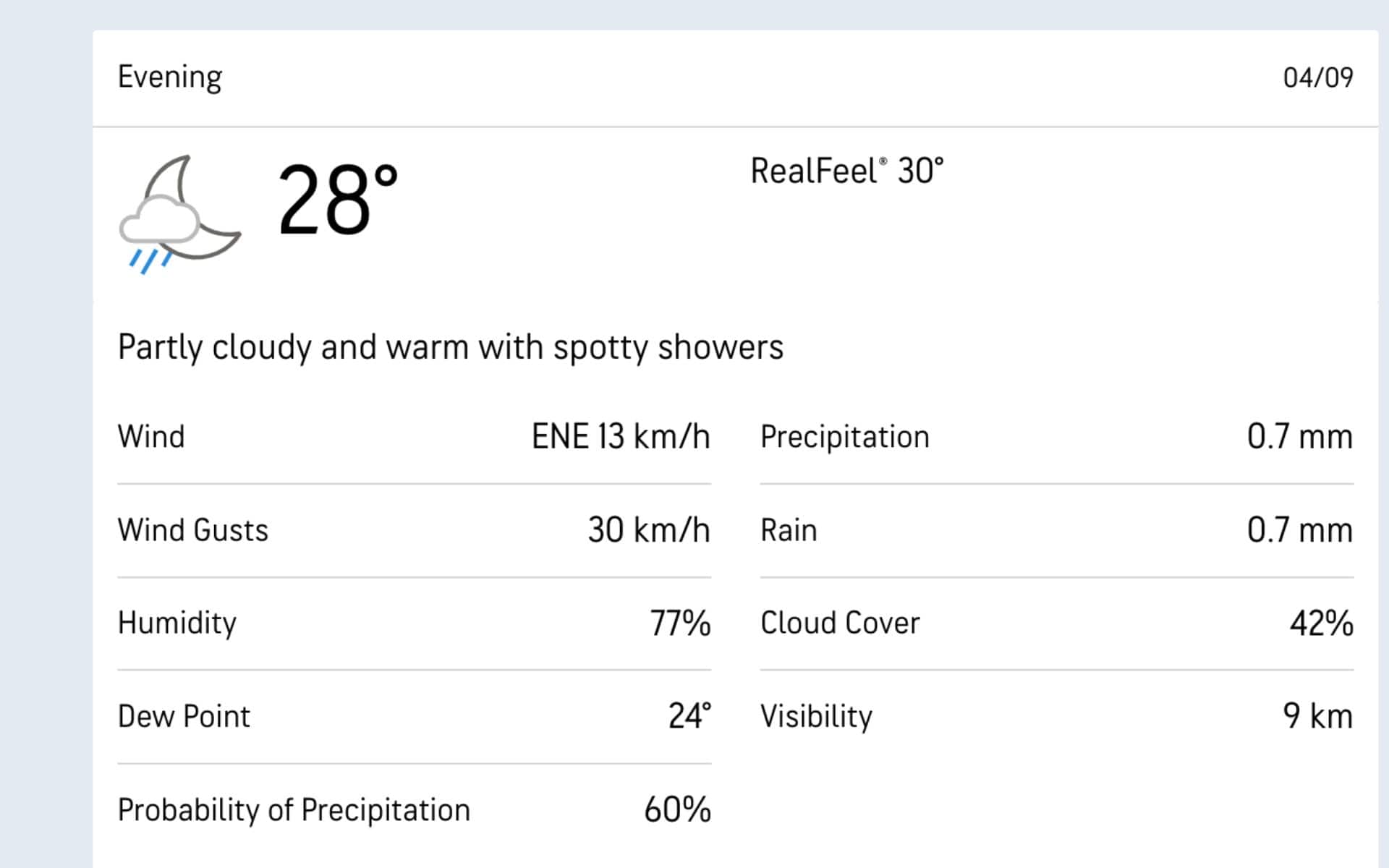 Weather Report (AccuWeather.com)