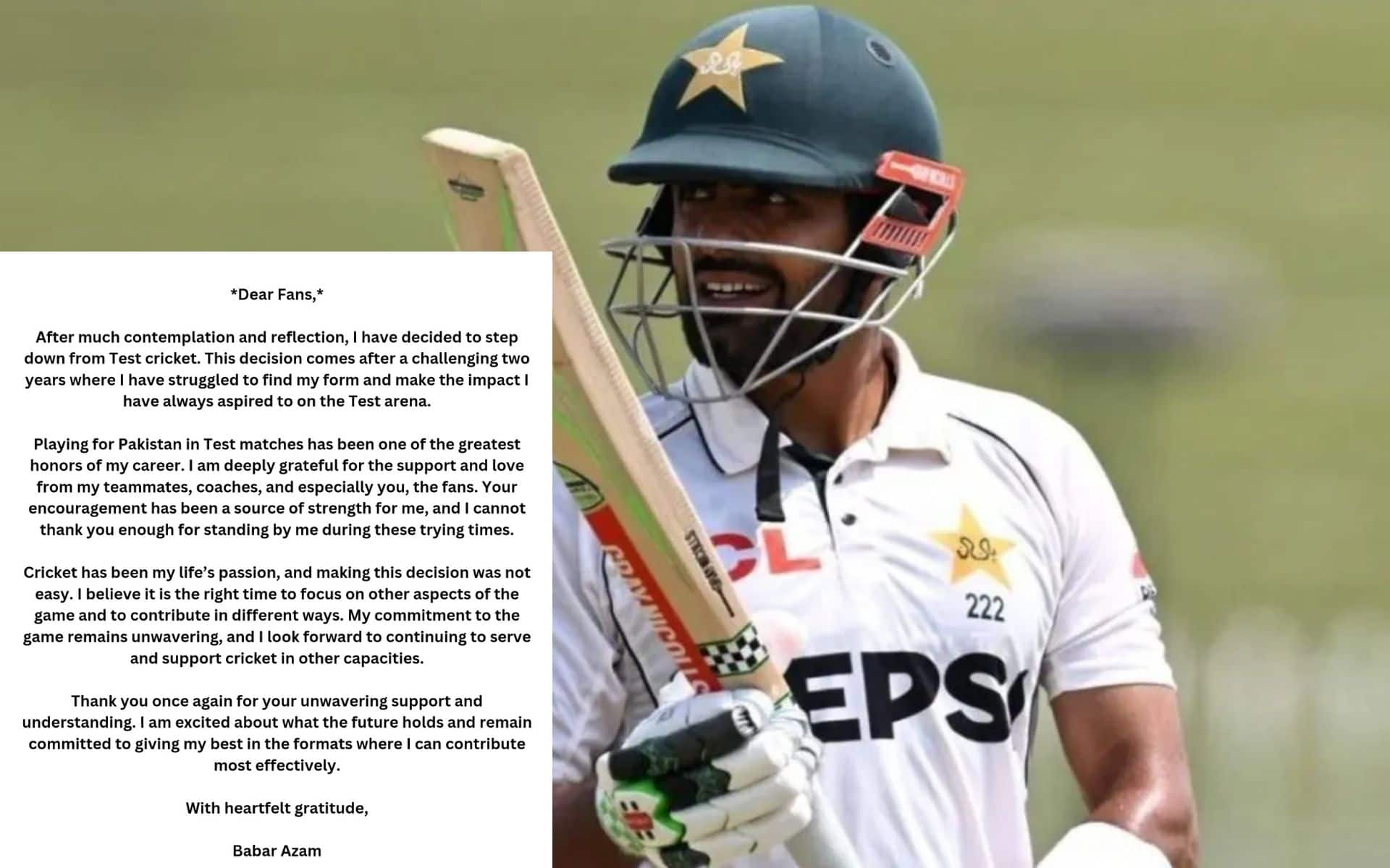 Babar Azam To Retire From Test Cricket? Social Media Post Spreads Panic