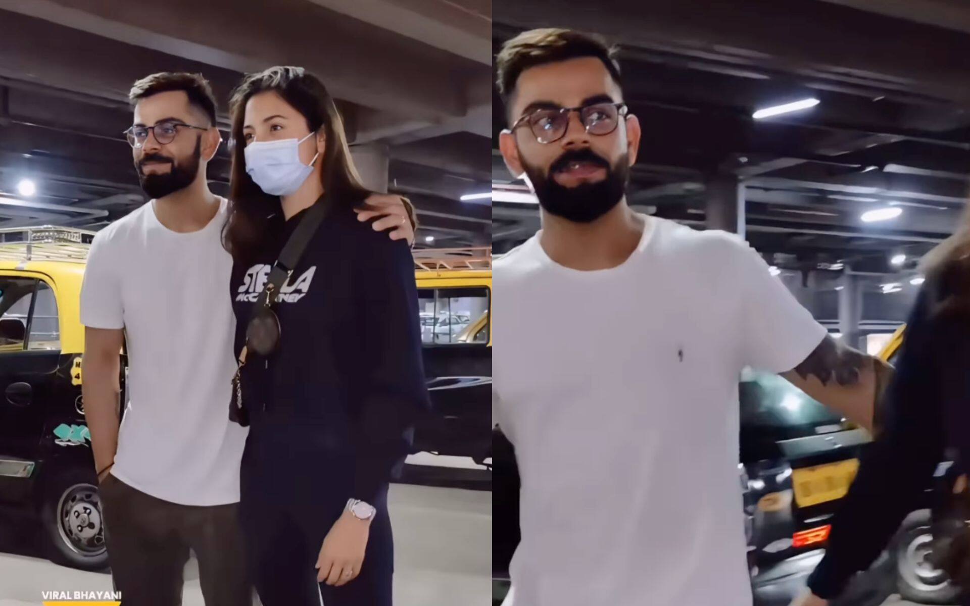 Virat Kohli seen protective of wife Anushka at airport (X.com)