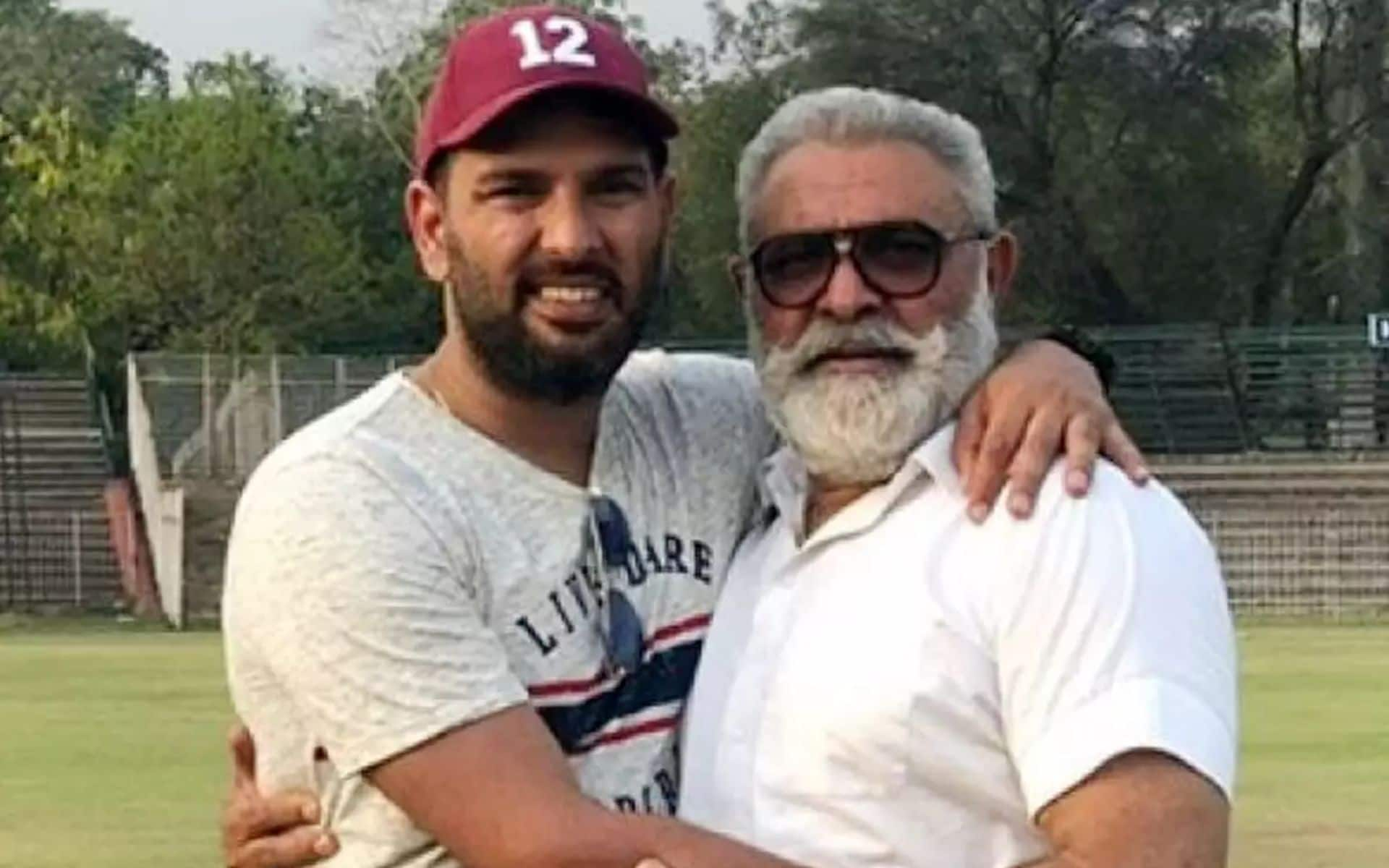 Yuvraj Singh with his father Yograj Singh (X)