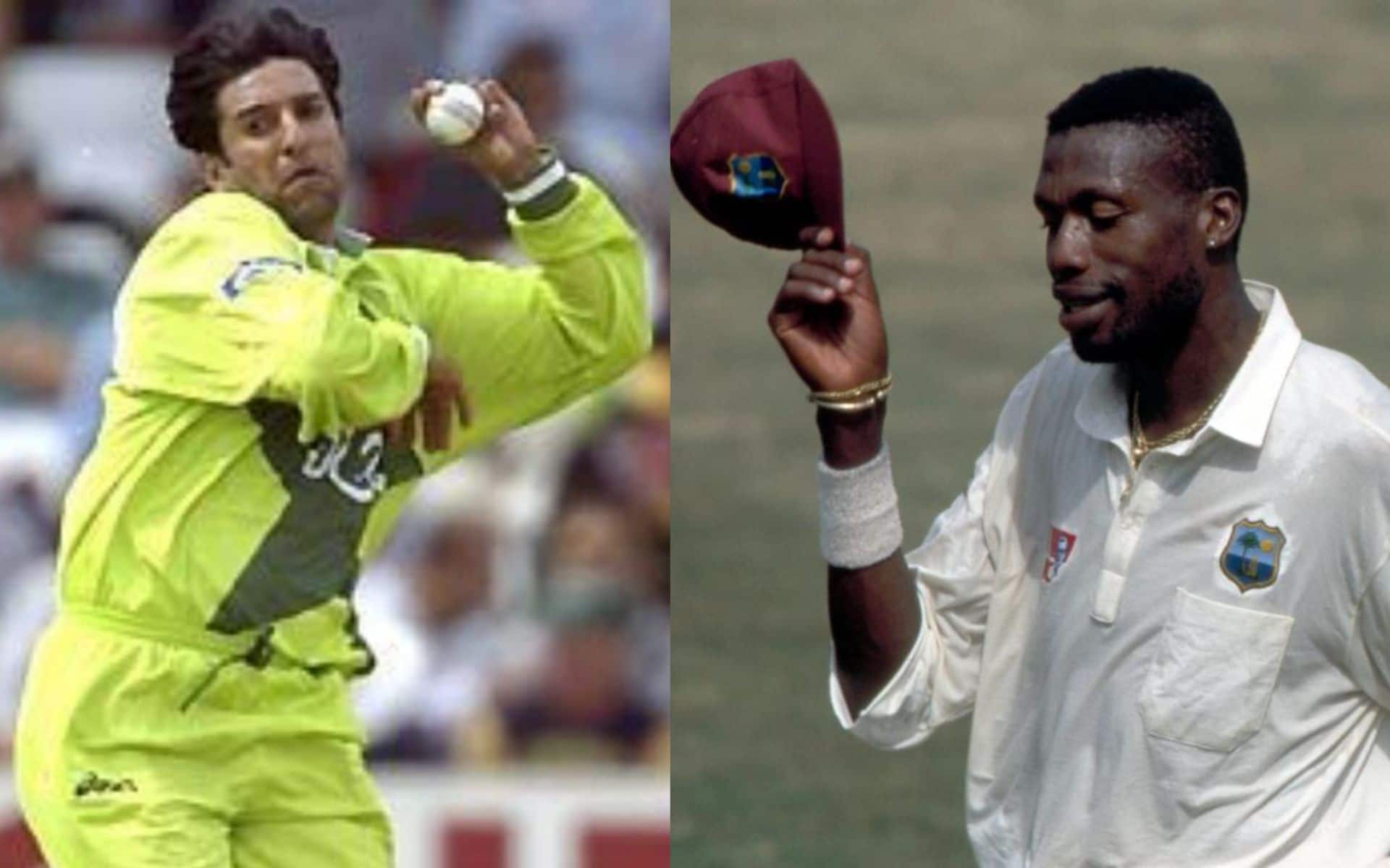 Curtly Ambrose and Wasim Akram -(X.com)