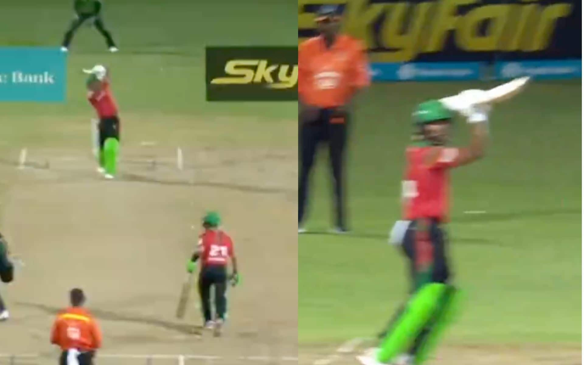 Hope hit two boundaries in the sixth over match in CPL 2024 [X]