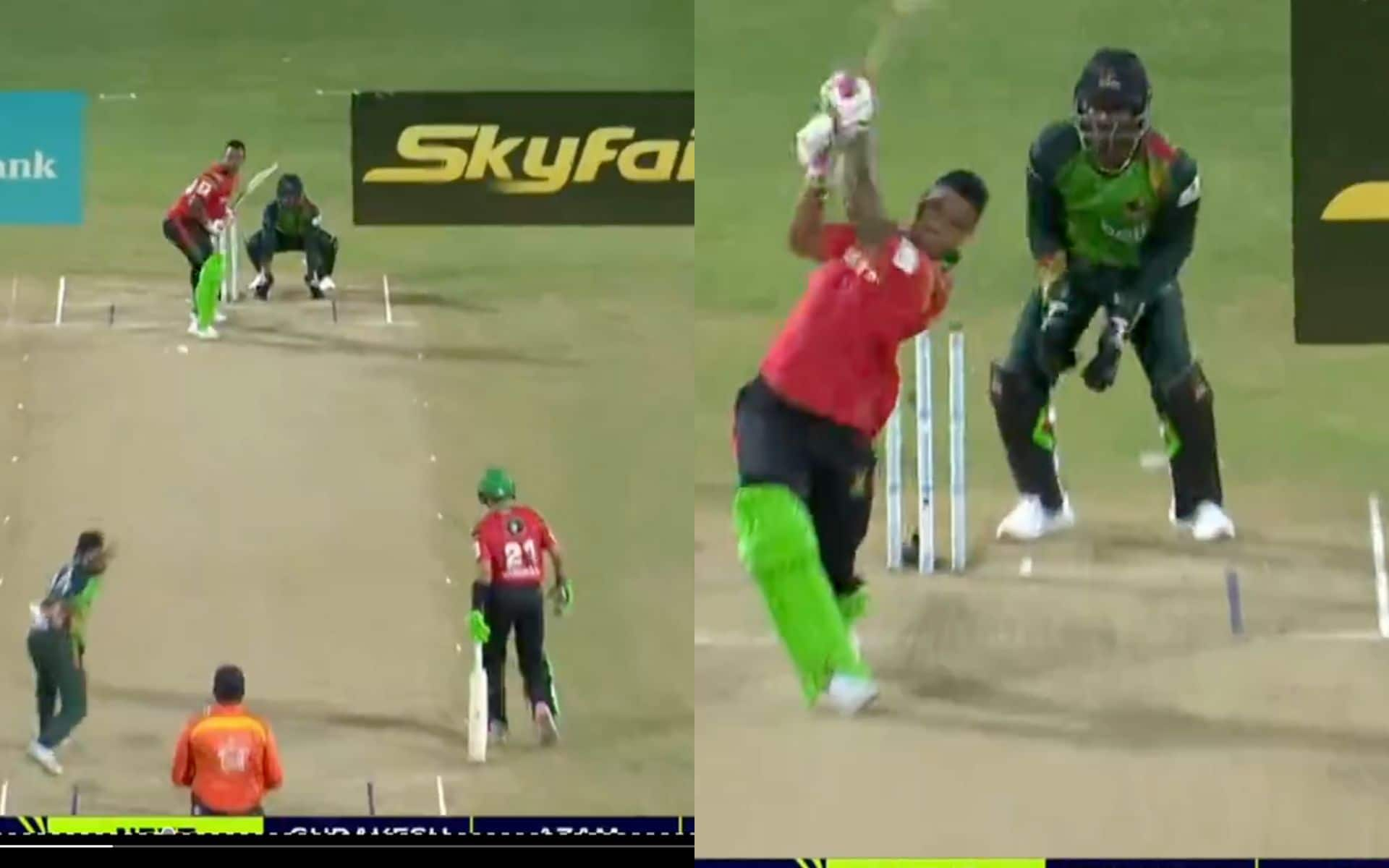 Shimron Hetmyer explosive six against Permaul (X)