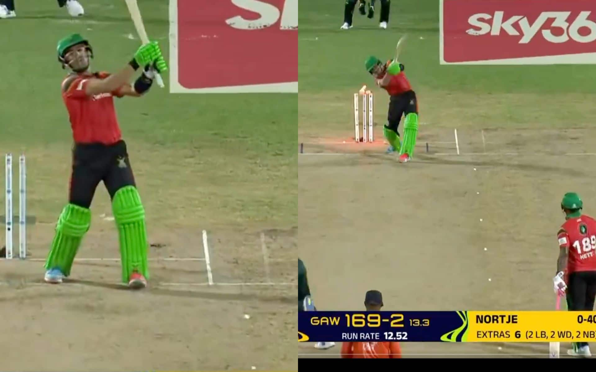 Rahmanullah Gurbaz wicket (X)