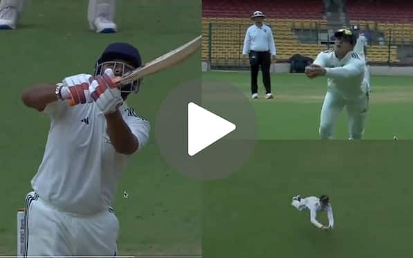 [Watch] Shubman Gill Grabs A Flying Catch To Dismiss Rishabh Pant In Duleep Trophy 2024