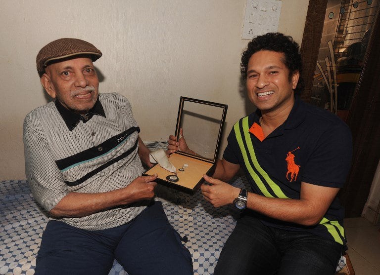 Sachin Tendulkar and Ramakant Achrekar
