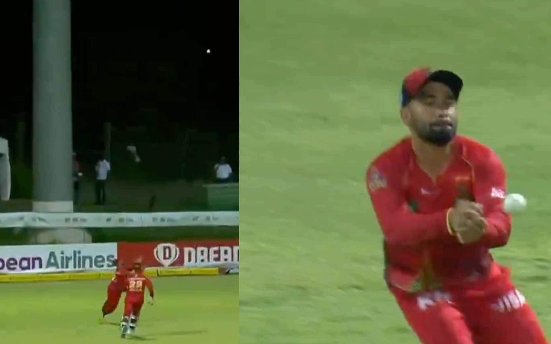 Waqar Salamkheil dropped a sitter in the 8th match of the CPL 2024 [X]