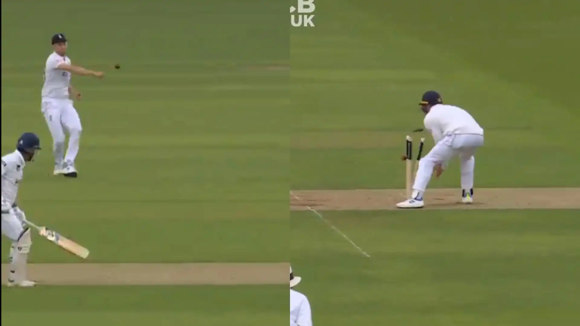 Olly Stone's direct hit to dismiss Karunaratne [X]