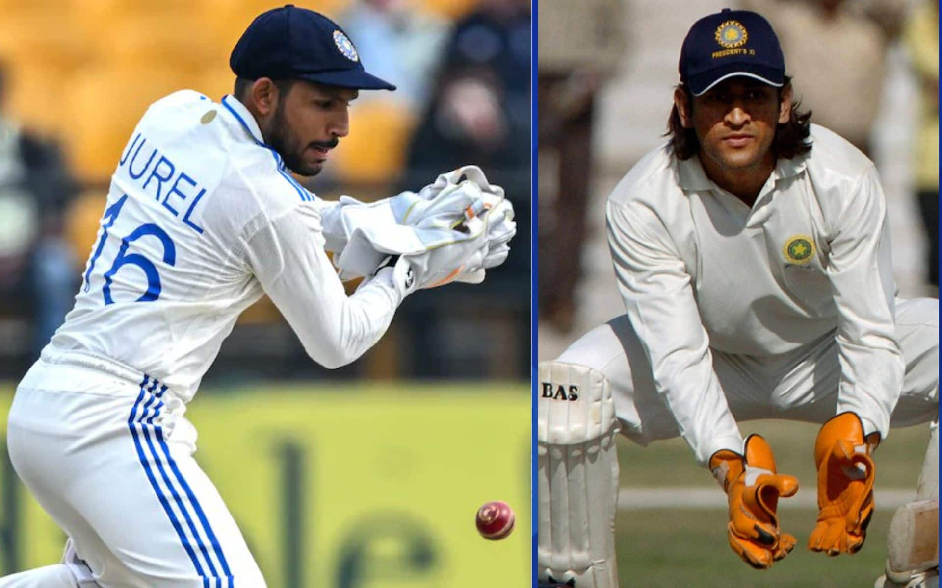 Dhruv Jurel And MS Dhoni- (X.com)