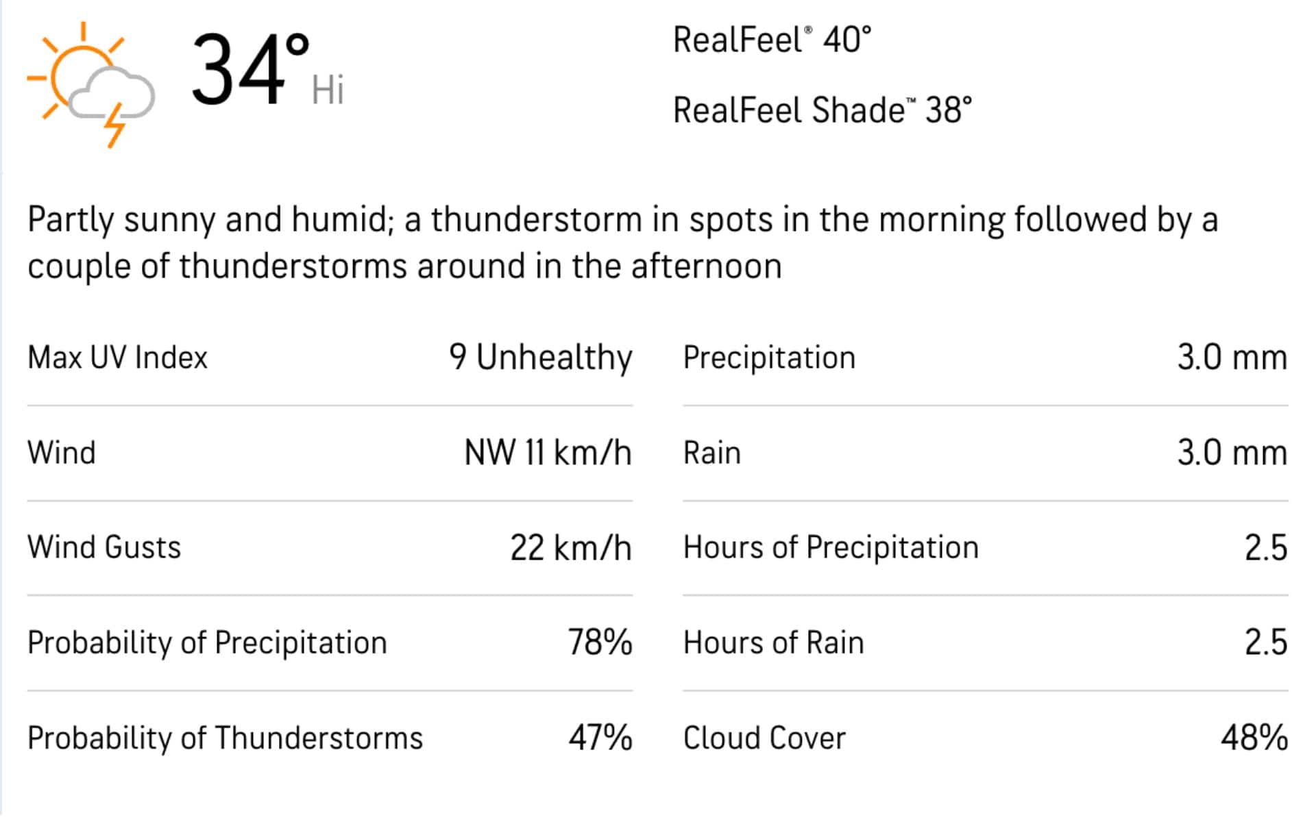 Weather Report [Accuweather.com]