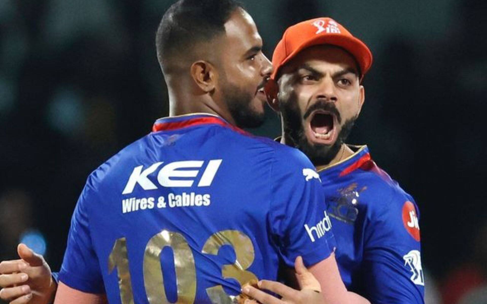 Virat Kohli with Yash Dayal in IPL 2024 (X.com)